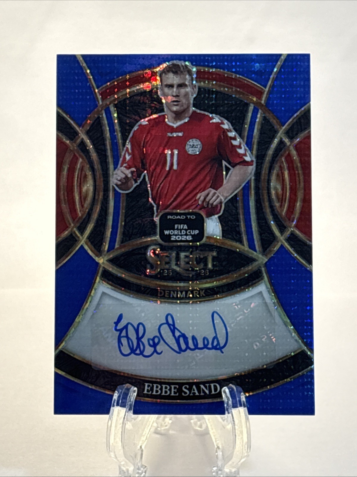 2025-26 Panini Select Road To The World Cup Signatures Ebbe Sand #S-ES Denmark