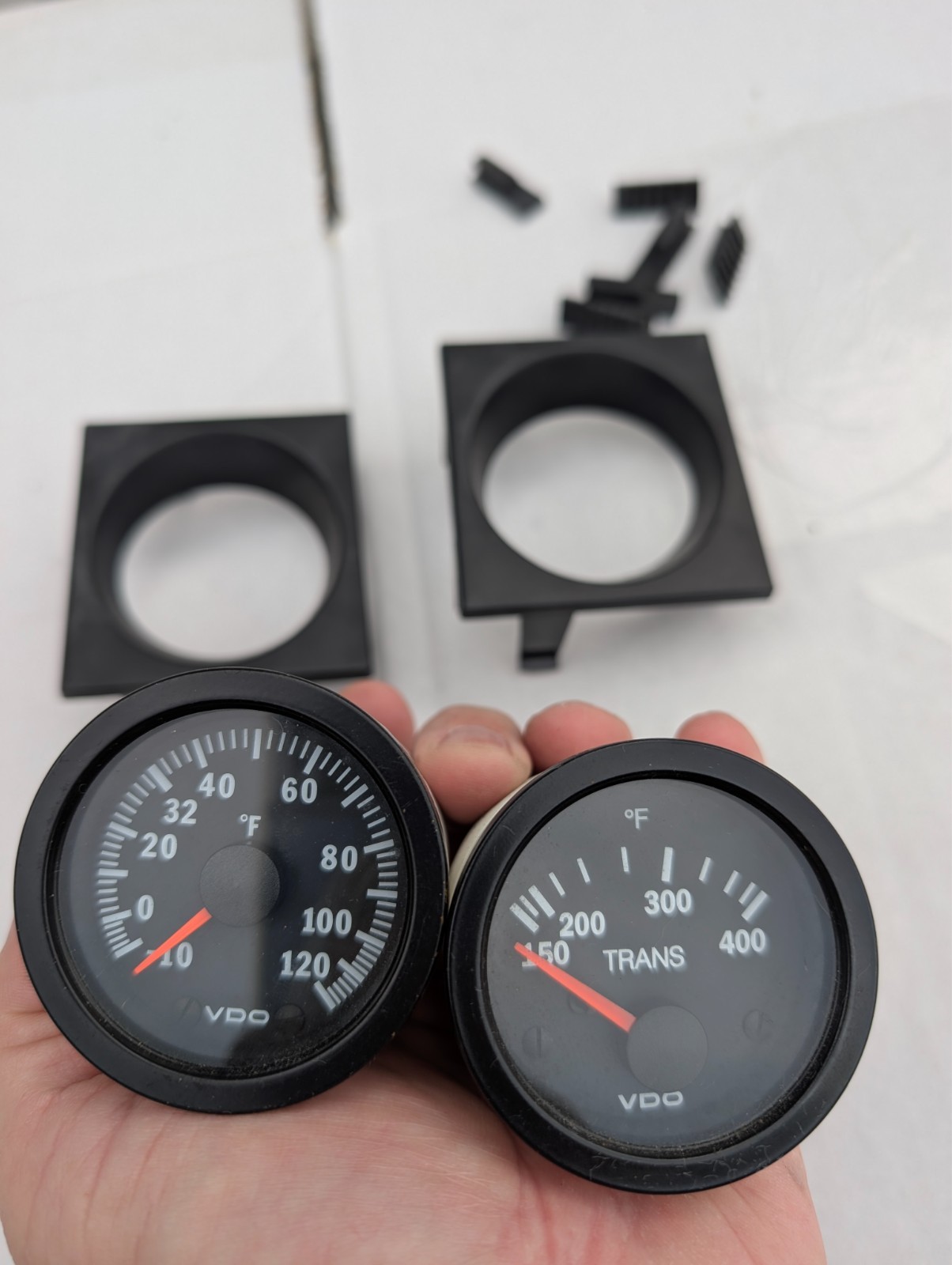 Auxiliary Gauges - Original 240 OEM 1975-1993 VDO Trans and Outside temp gauges