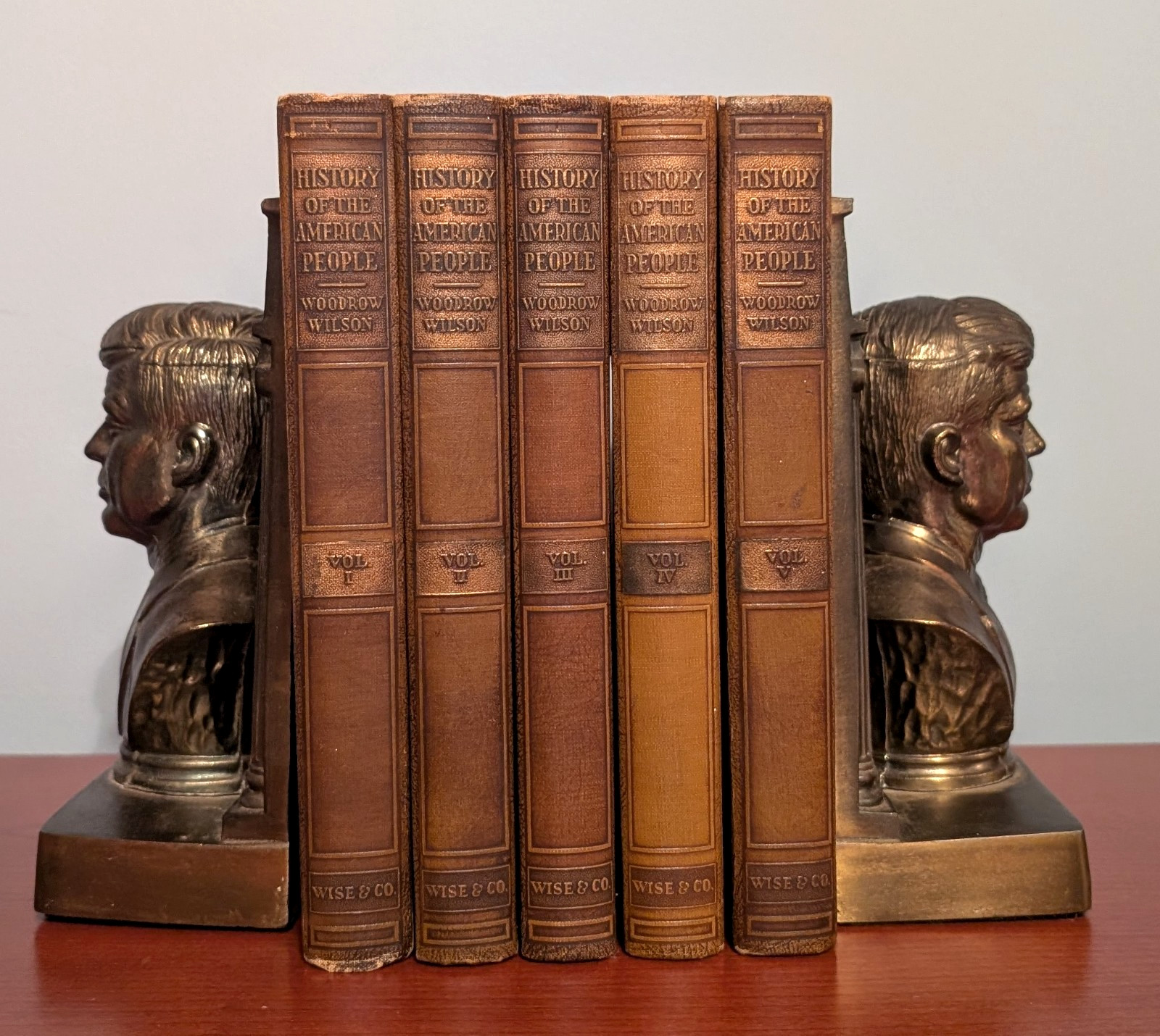 Woodrow Wilson A History of the American People 1931 Complete 5 Vol Illustrated