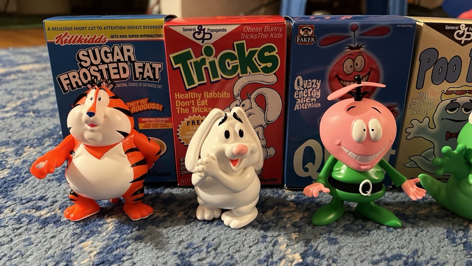 Mindstyle PopLife Popaganda Ron English Black Light Six Pack Cereal Killer Set