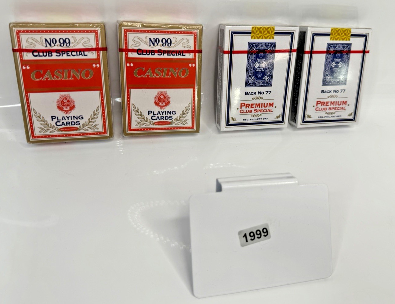 Lot of 4 Premium Club Special No. 99 Casino Playing Cards Sealed Poker