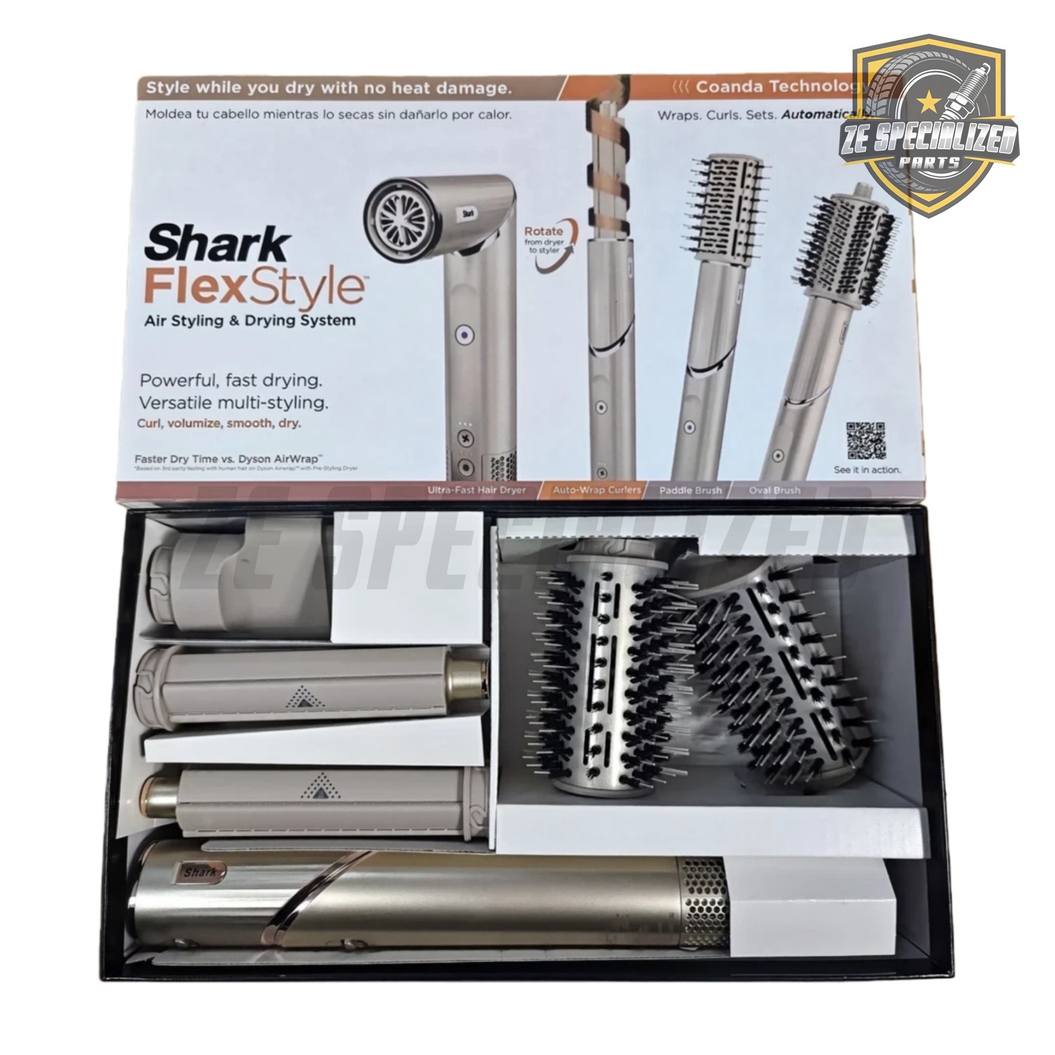 1300W Shark Flex Style Air Styling & Drying System - Stone (HD430) 120V,60HZ US