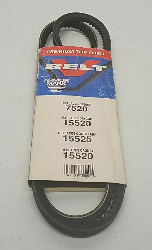 Armor Mark 15520 Premium Top Cord Cogged V-Belt Replacement Drive Belt