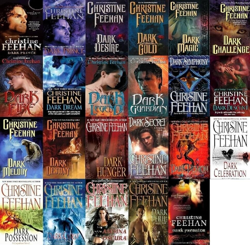 Christine Feehan Dark Carpathians COMPLETE 37-Book Series Lot incl. Novellas