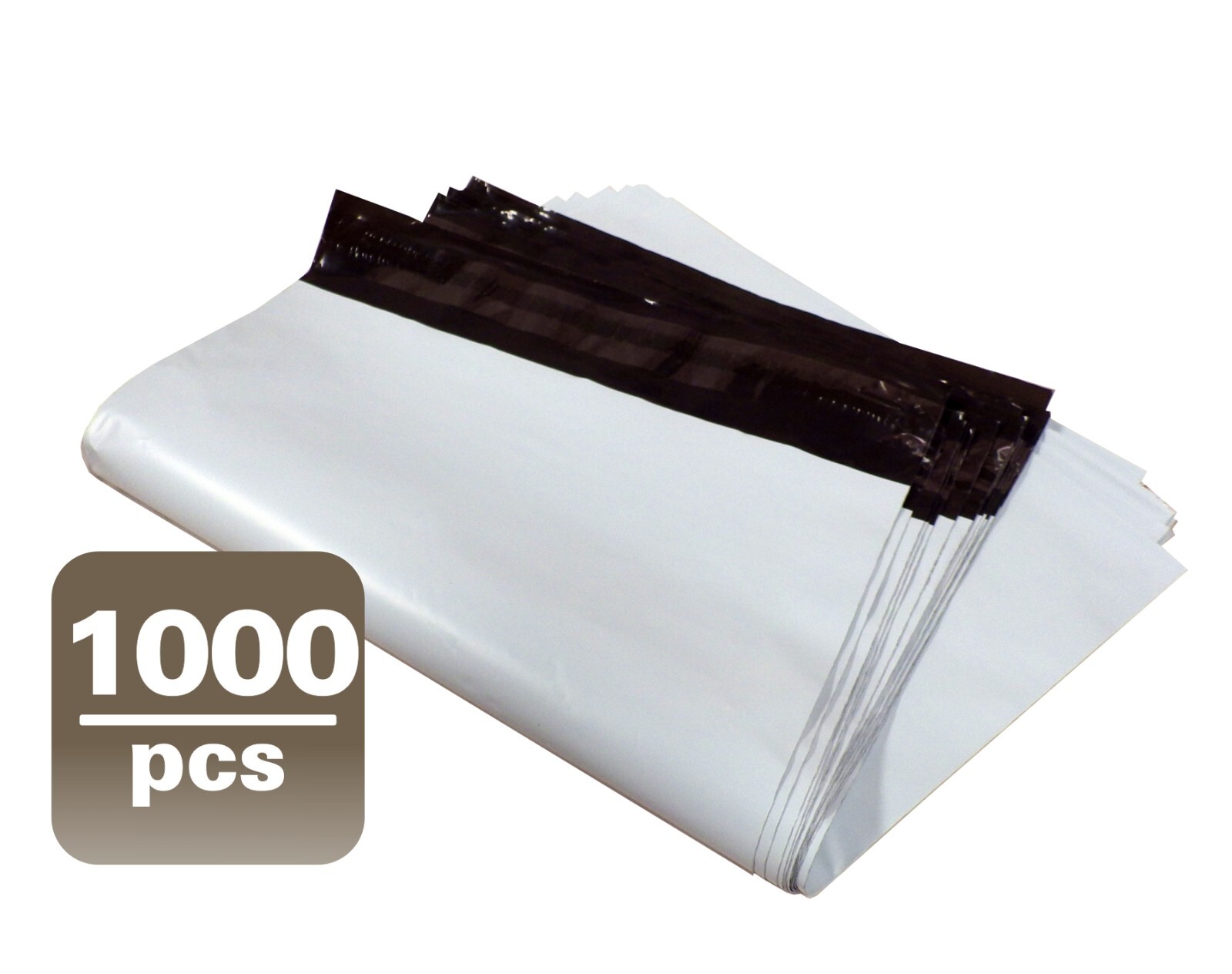 10X13 M4-1000pcs WHITE POLY MAILERS SHIPPING ENVELOPES PLASTIC BAGS 1000#M4