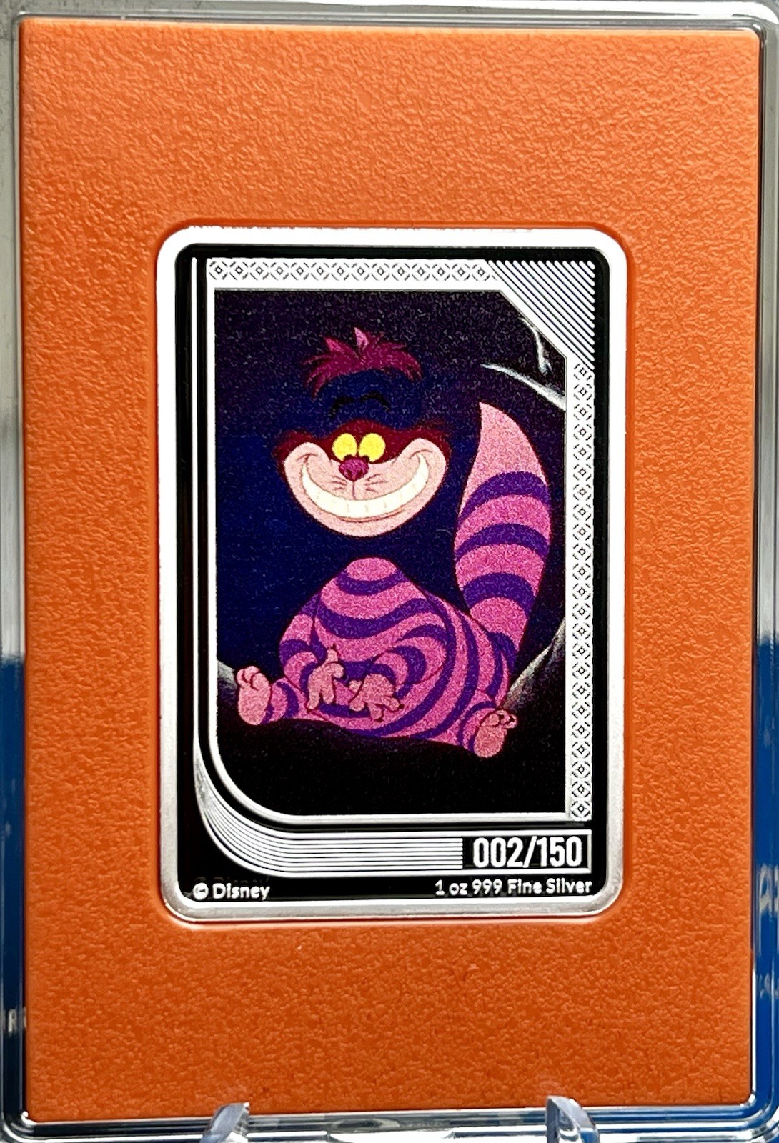 2024 Agoro DISNEY Classics Trading Coin CHESHIRE CAT 🐱Topaz 1oz Silver LOW #2