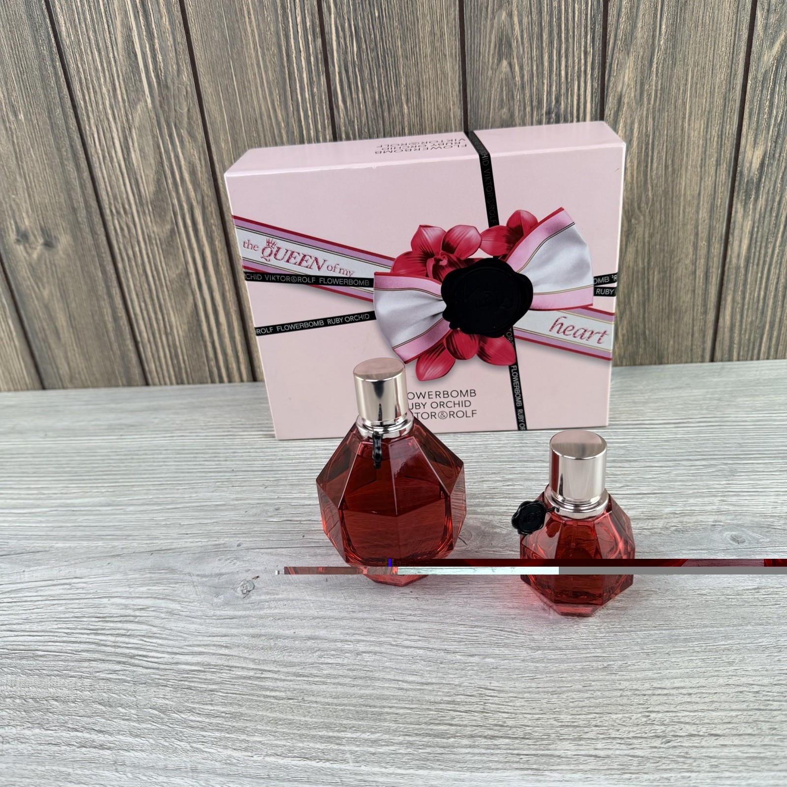 FLOWERBOMB RUBY ORCHID 2-PIECE GIFT SET Eau De Parfum Retail $210 “READ”