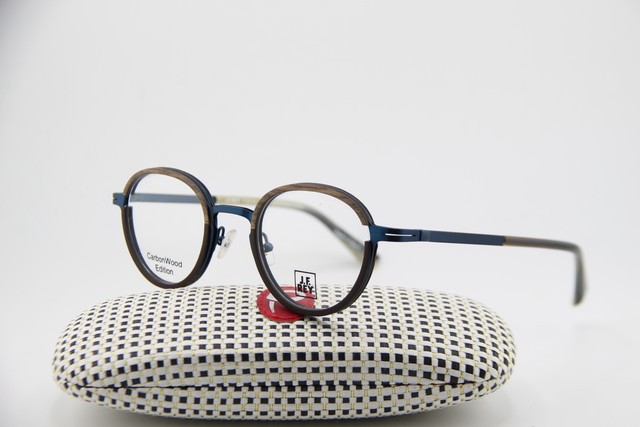 NEW J.F. REY JF 2980 9520 BLUE BROWN HORN GUNMETAL AUTHENTIC EYEGLASSES 47-24