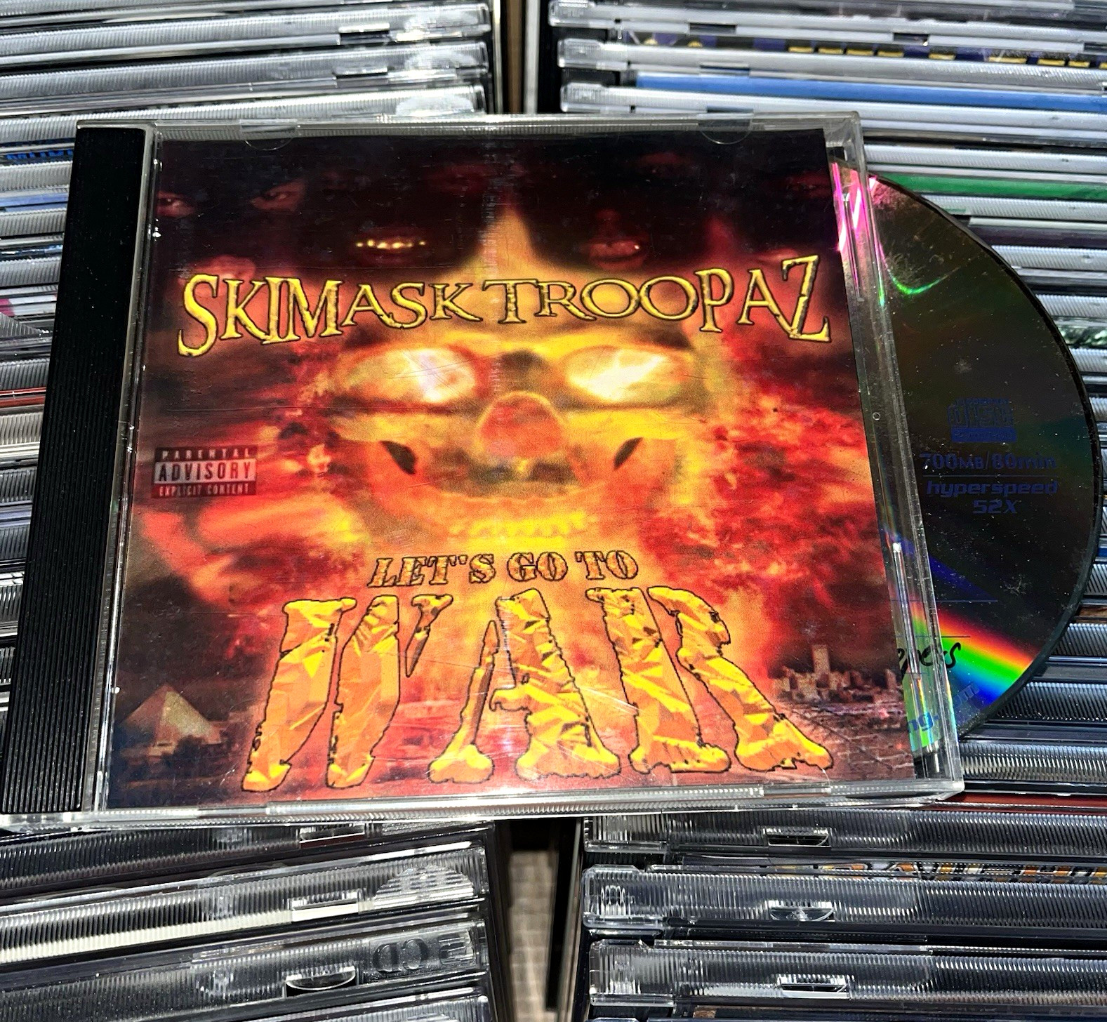 Skimask Troopaz Let's Go to War CD 2003 MEMPHIS Rap CD RARE & SIGNED ON CD Skimask Troopaz Let's Go to War CD 2003 MEMPHIS Rap CD RARE & SIGNED ON CD