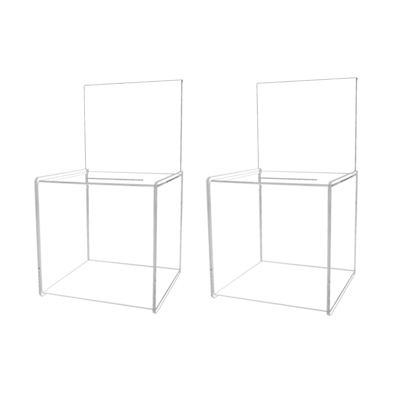 2 Pack Clear Acrylic 8\