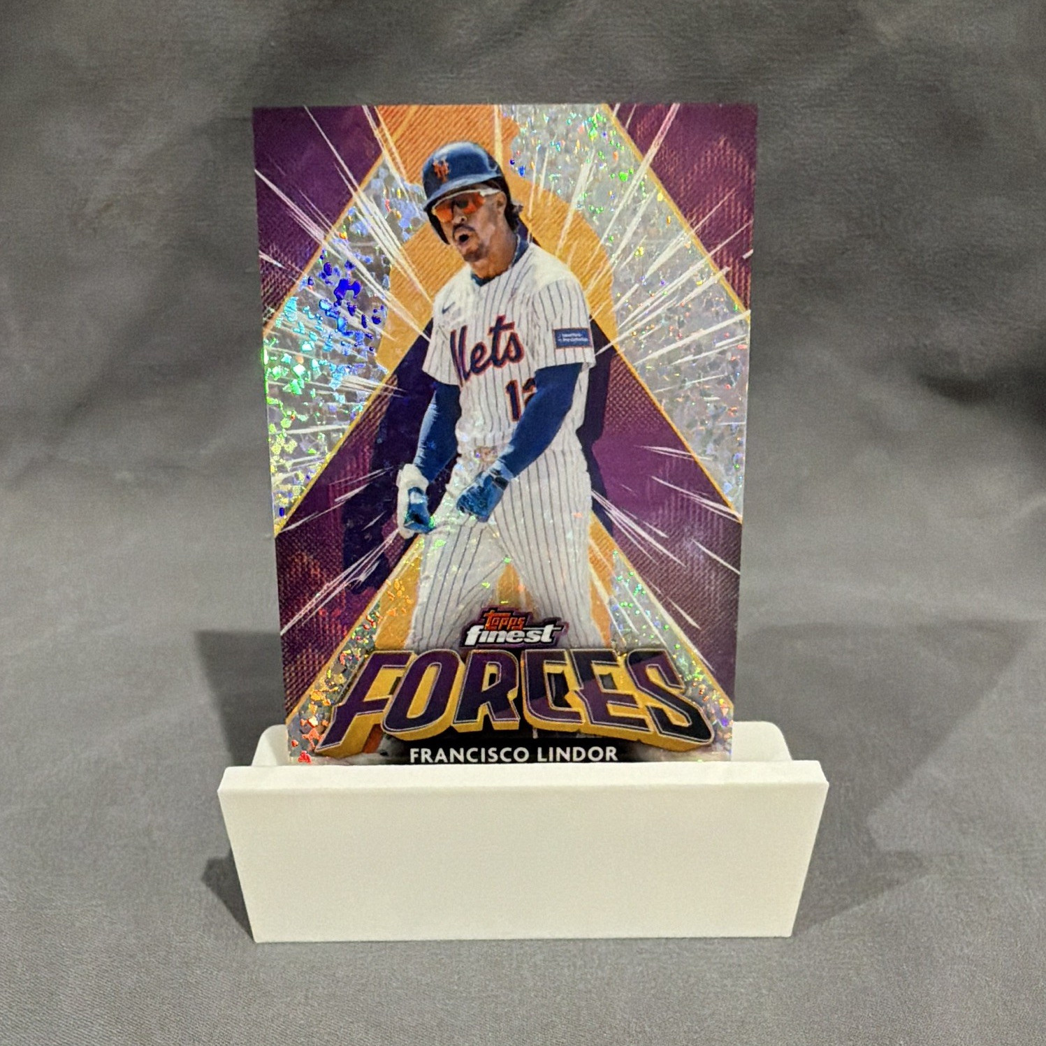 Topps Finest Baseball 2026 Francisco Lindor New York Mets Finest Forces #FIF-8