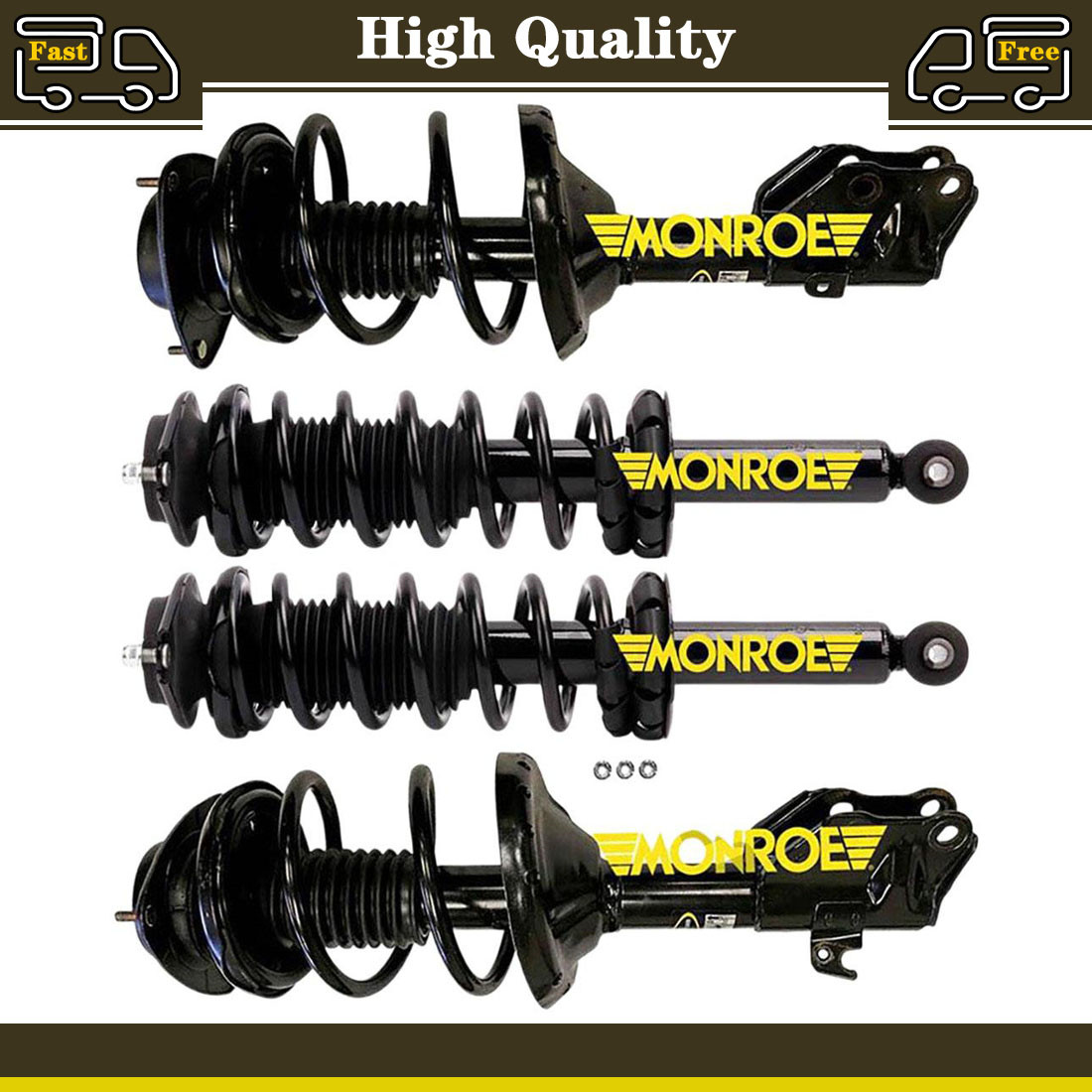 Monroe OEM Front & Rear Struts Fits 2014-2016 Subaru Fitsester