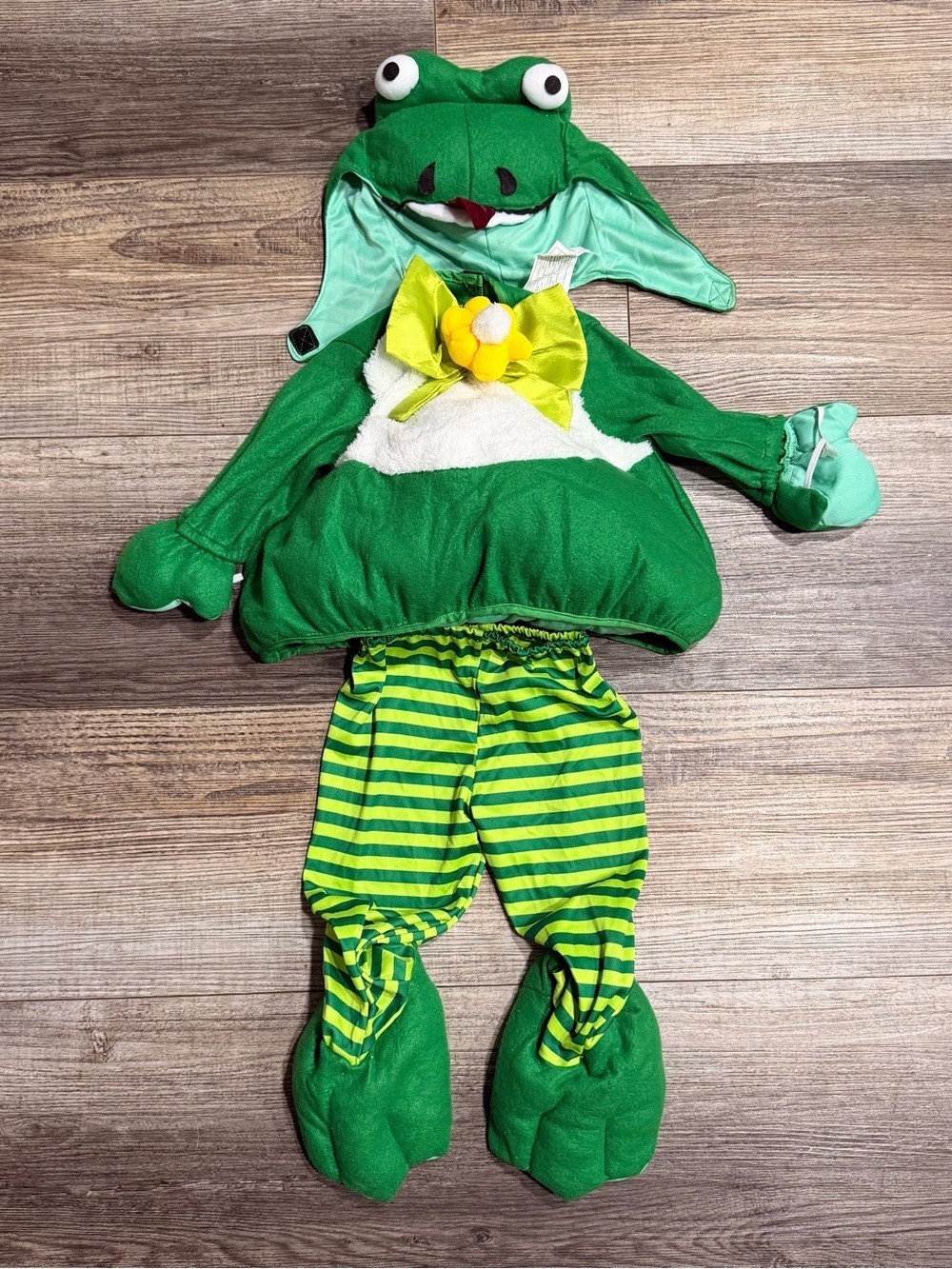 Rubie's Green Frog Costume Plush Halloween Hood Feet Rubie's Green Frog Costume Plush Halloween Hood Feet