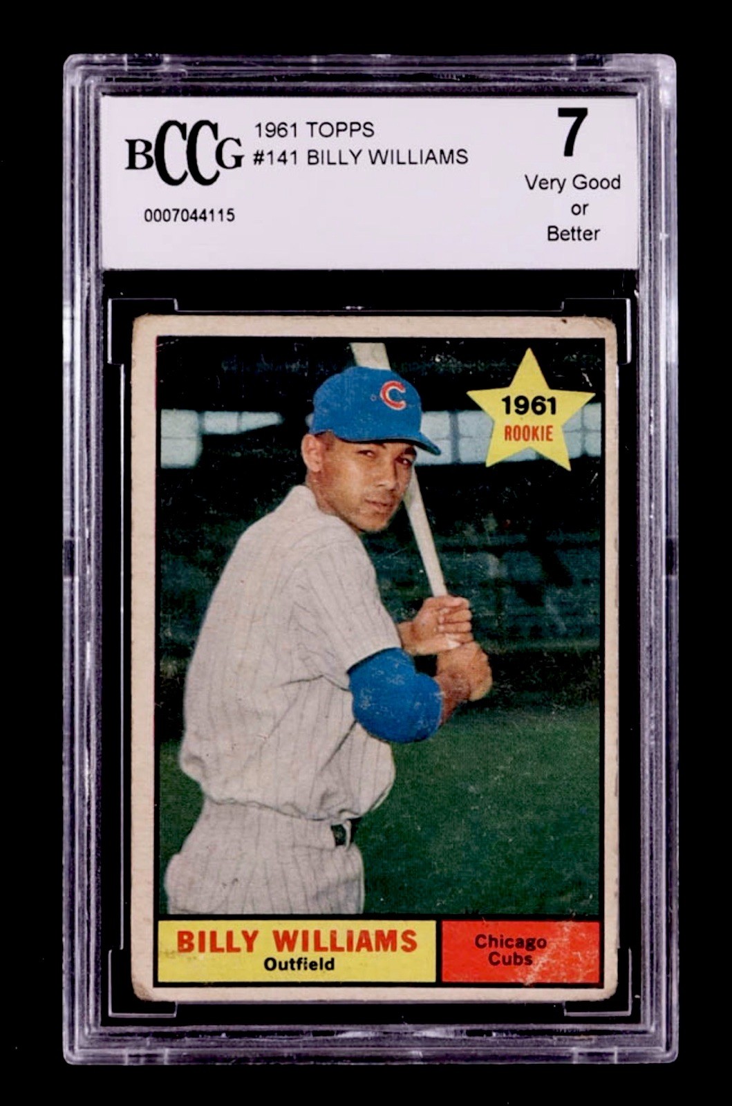 1961 TOPPS BILLY WILLIAMS RC #141 Graded 7 Beckett
