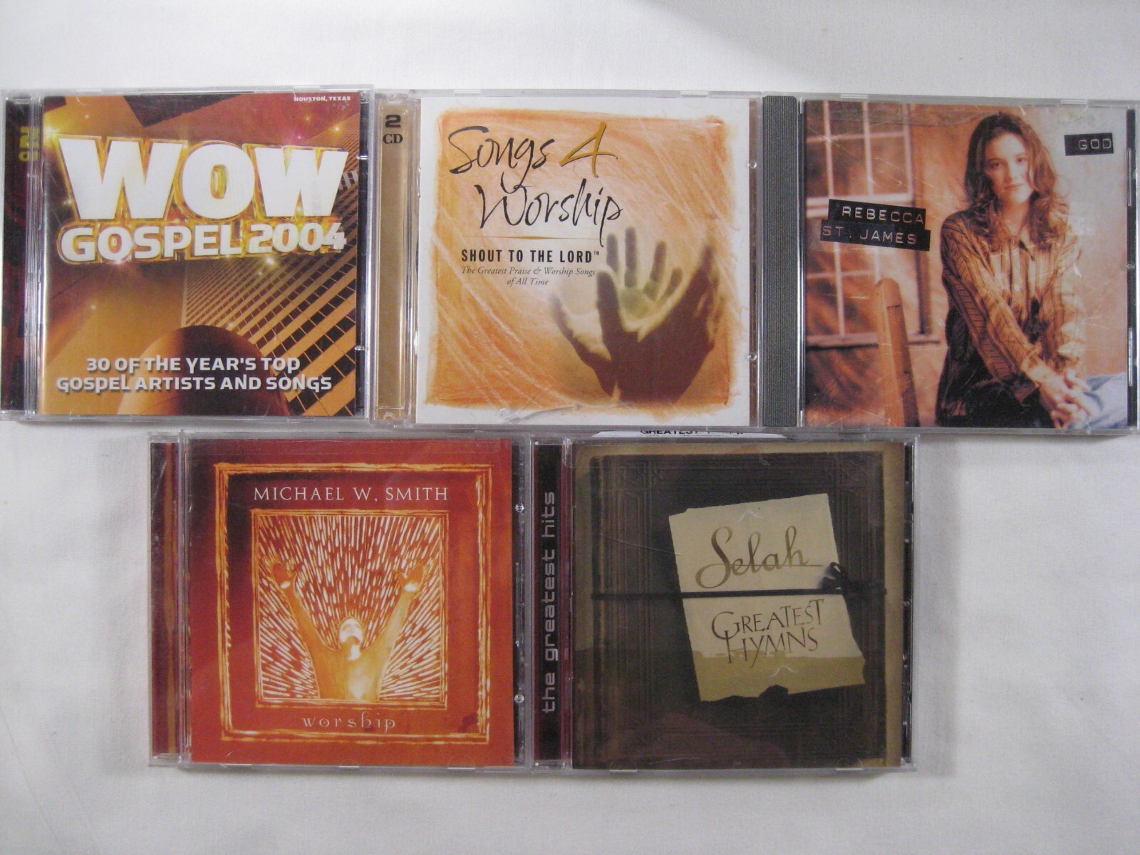 CD Lot 5 Worship Wow Gospel Hymns Rebecca St. James M. W. Smith VG+
