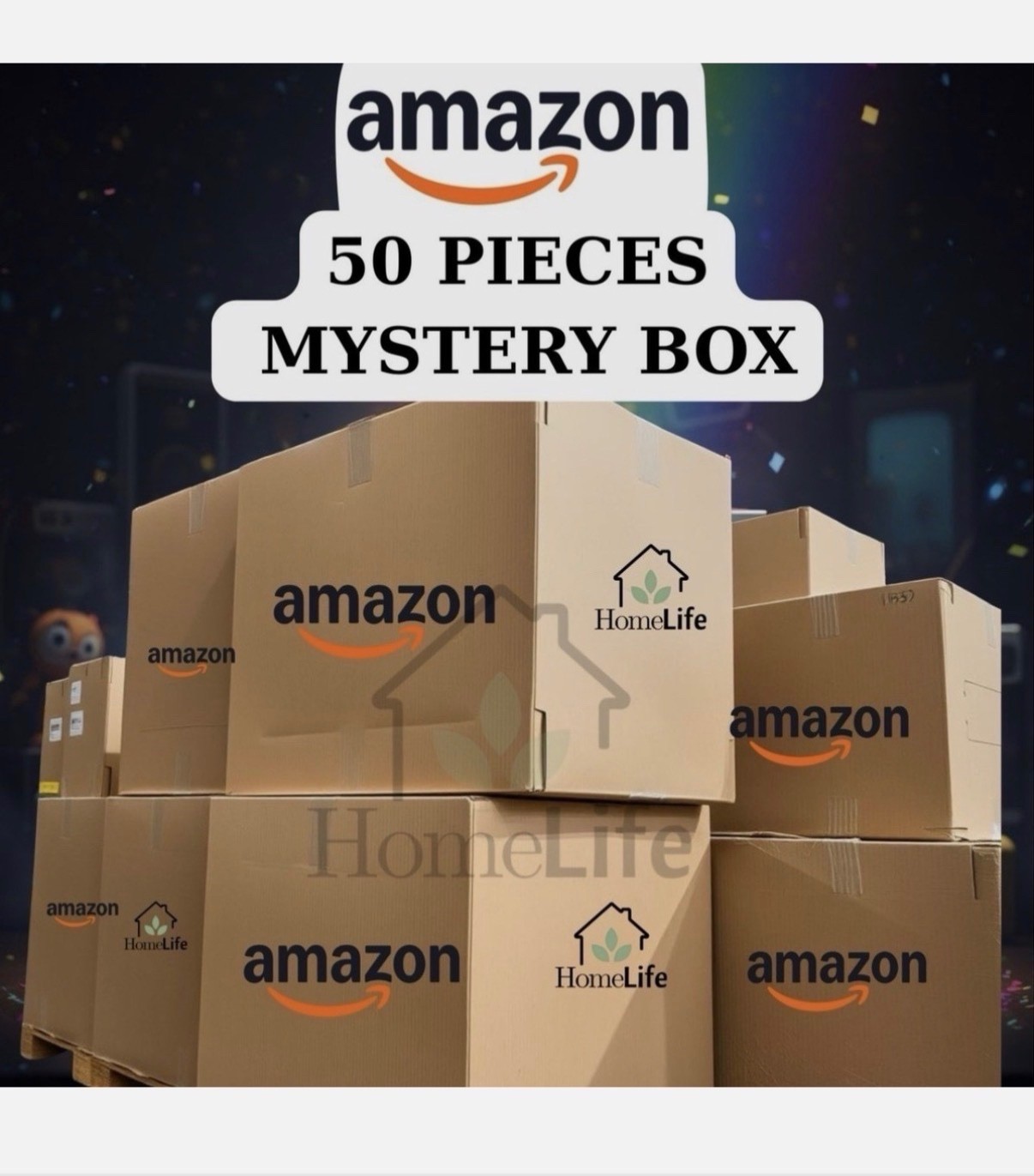 Amazon 50 Pcs Mystery Box - Unbox the Unexpected, Random Collectible Items