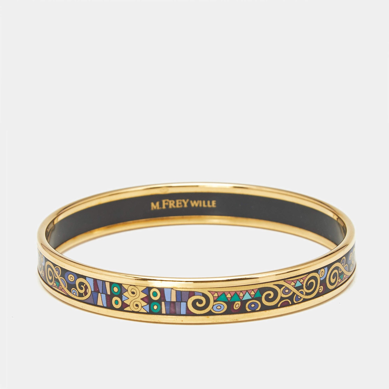 Frey Wille Fire Enamel Gold Tone Bracelet