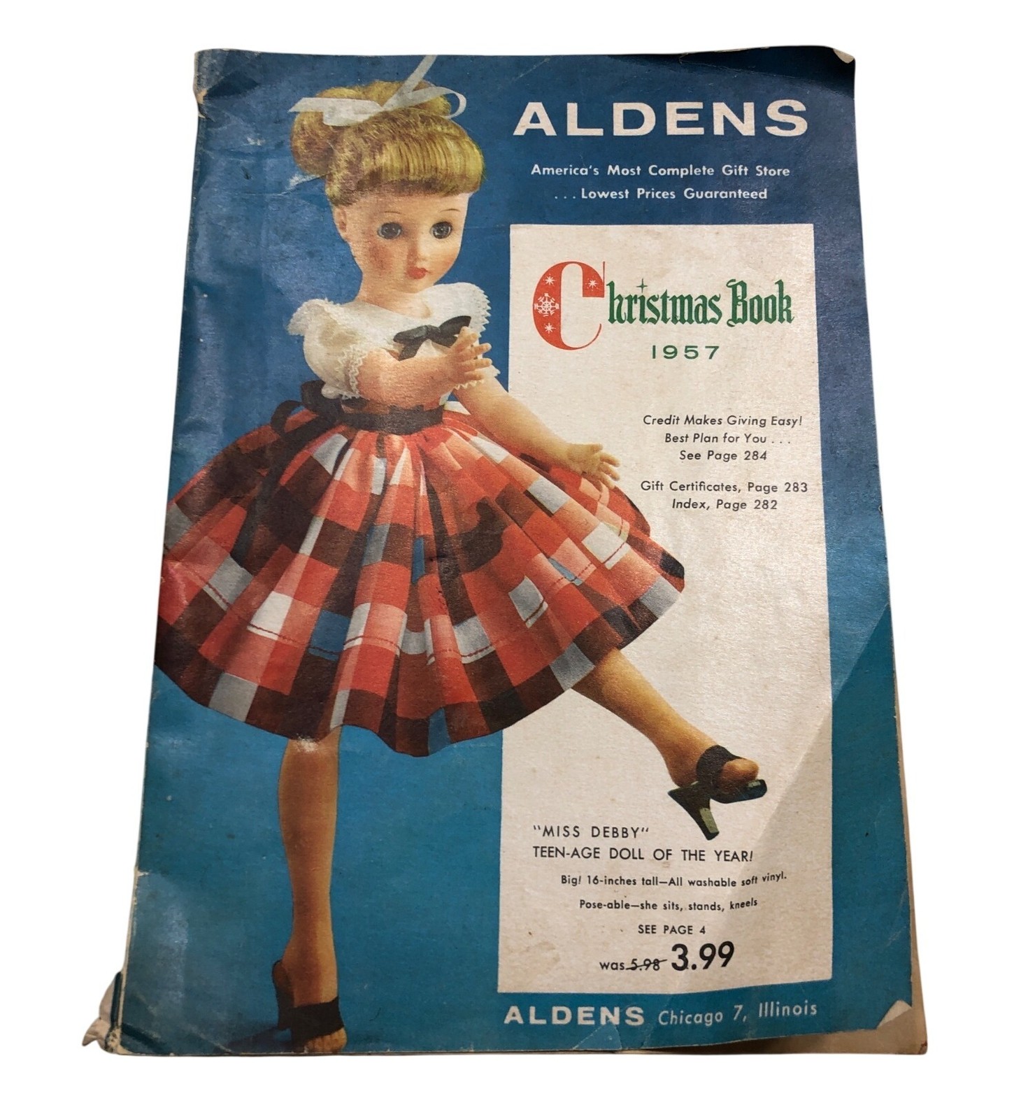 Alden\'s 1957 Christmas Catalog Miss Debbie Doll Vintage Ephemera Americana Toys