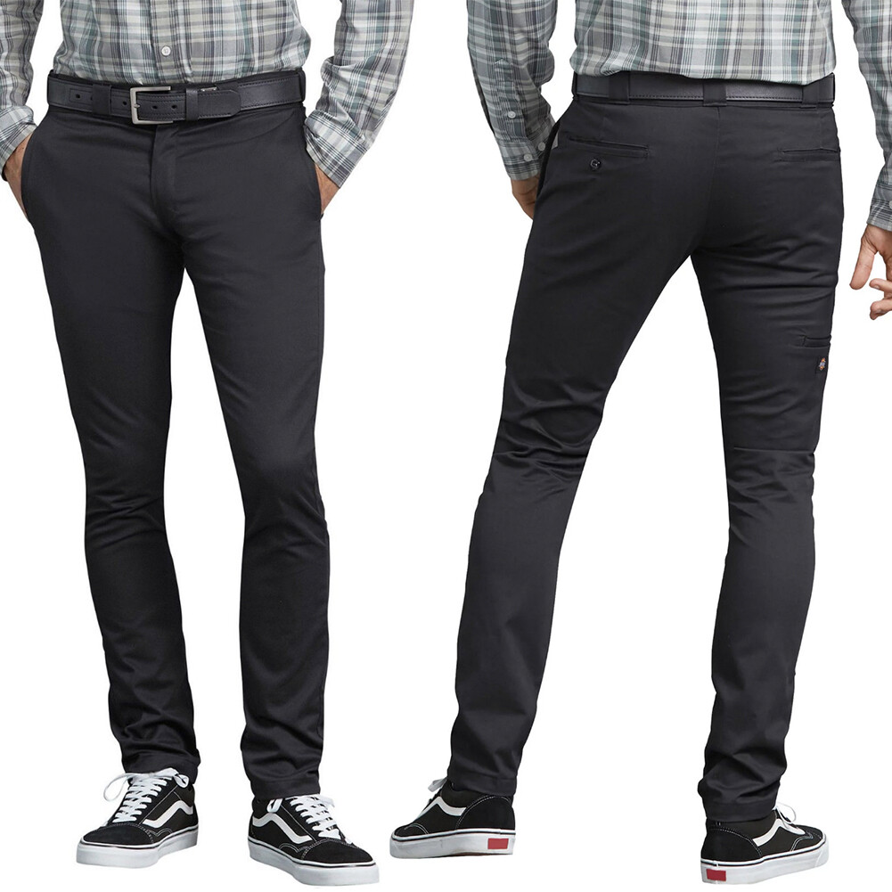 Dickies Men's WP801 Flex Skinny Fit Straight Leg Twill Work Uniform Pants Dickies Men's WP801 Flex Skinny Fit Straight Leg Twill Work Uniform Pants