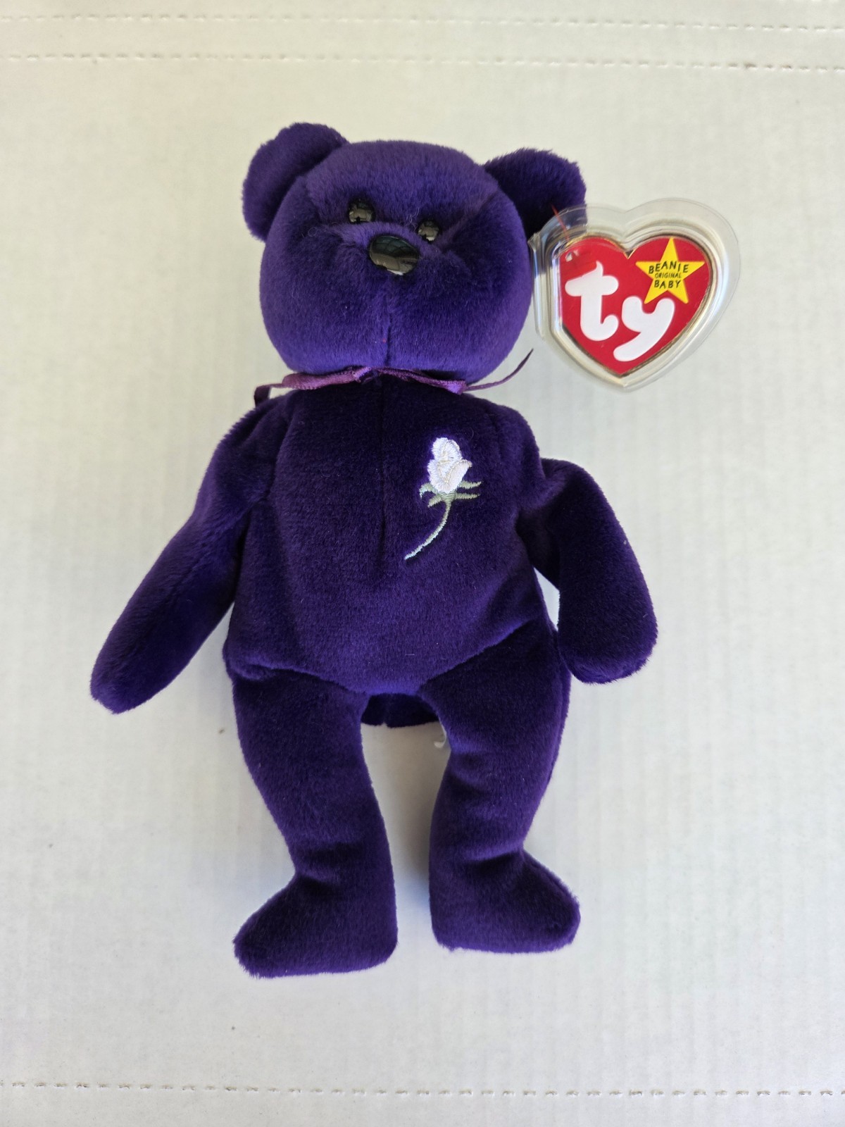 Ty Beanie Baby Princess Diana Bear Rare 1st Edition (PVC Pellets) Z31 Ty Beanie Baby Princess Diana Bear Rare 1st Edition (PVC Pellets) Z31
