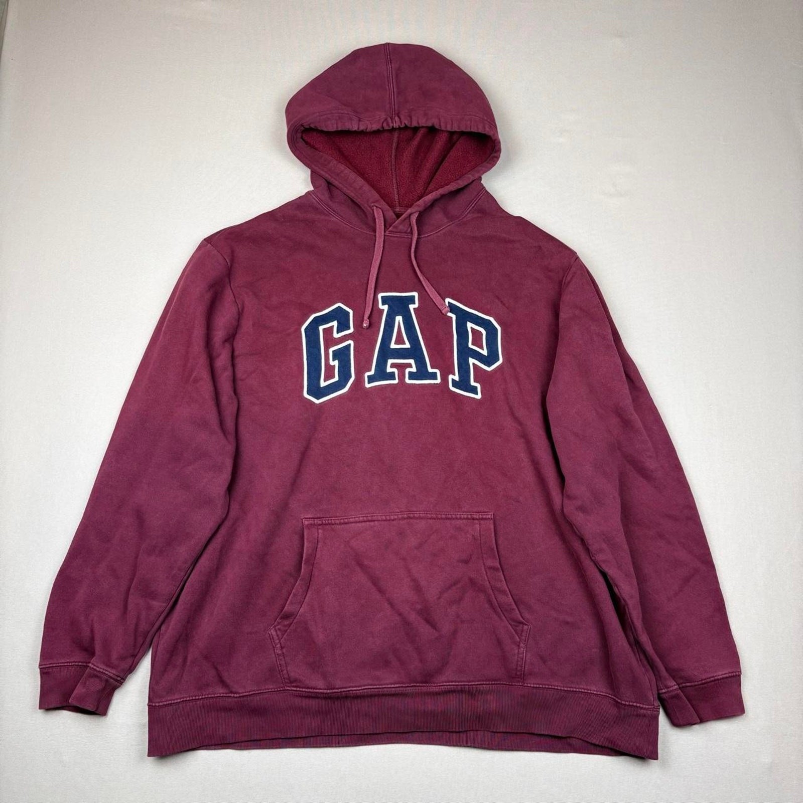 Vintage GAP Maroon Logo Hoodie Men’s XXL