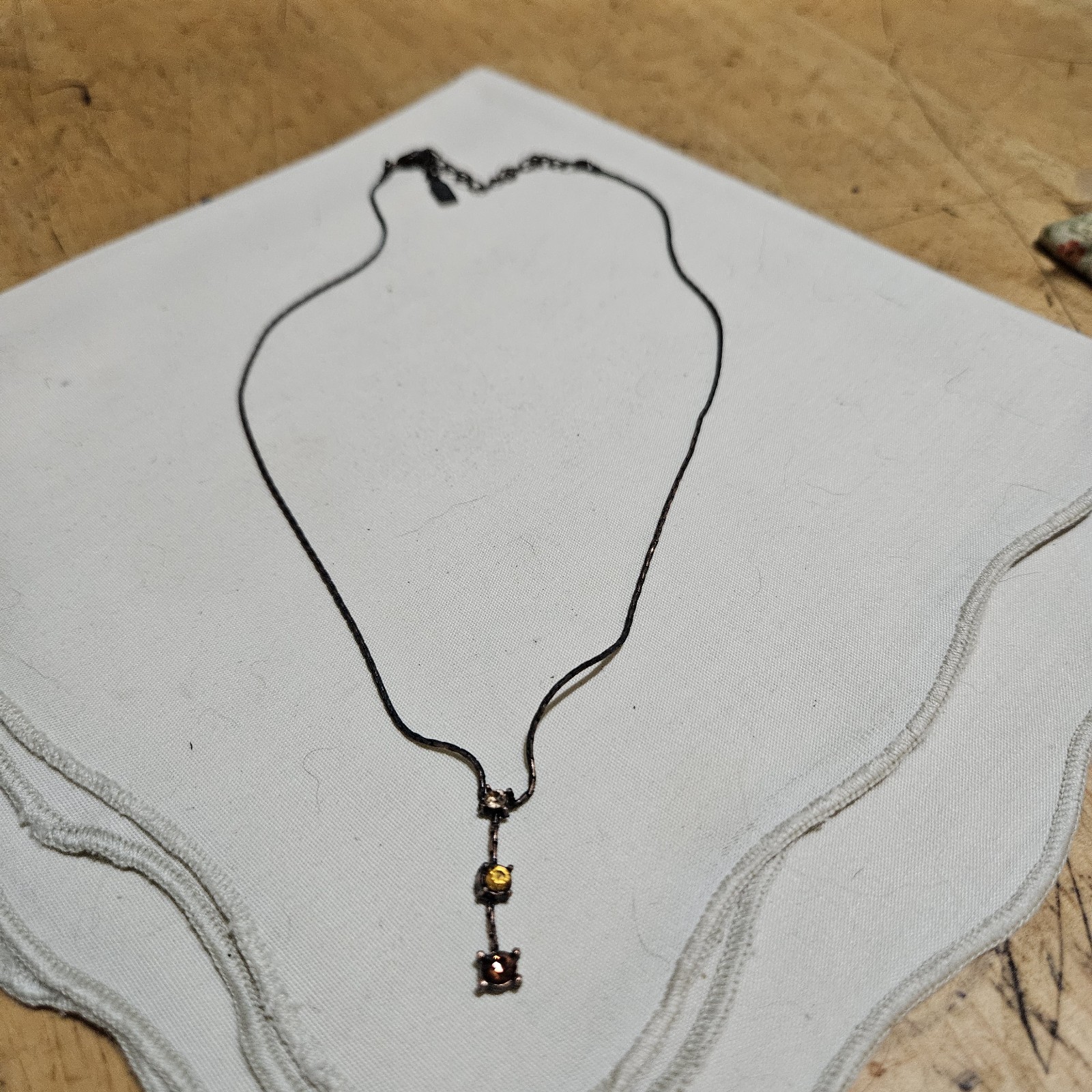 Vintage Y-drop Lariat Necklace from the 1928 Jewelry Company