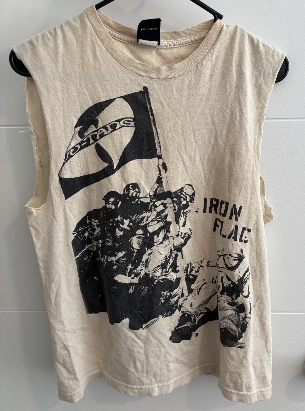 2008 Wu-Tang Clan Iron Flag Tee Vintage Sleeveless S 2008 Wu-Tang Clan Iron Flag Tee Vintage Sleeveless S