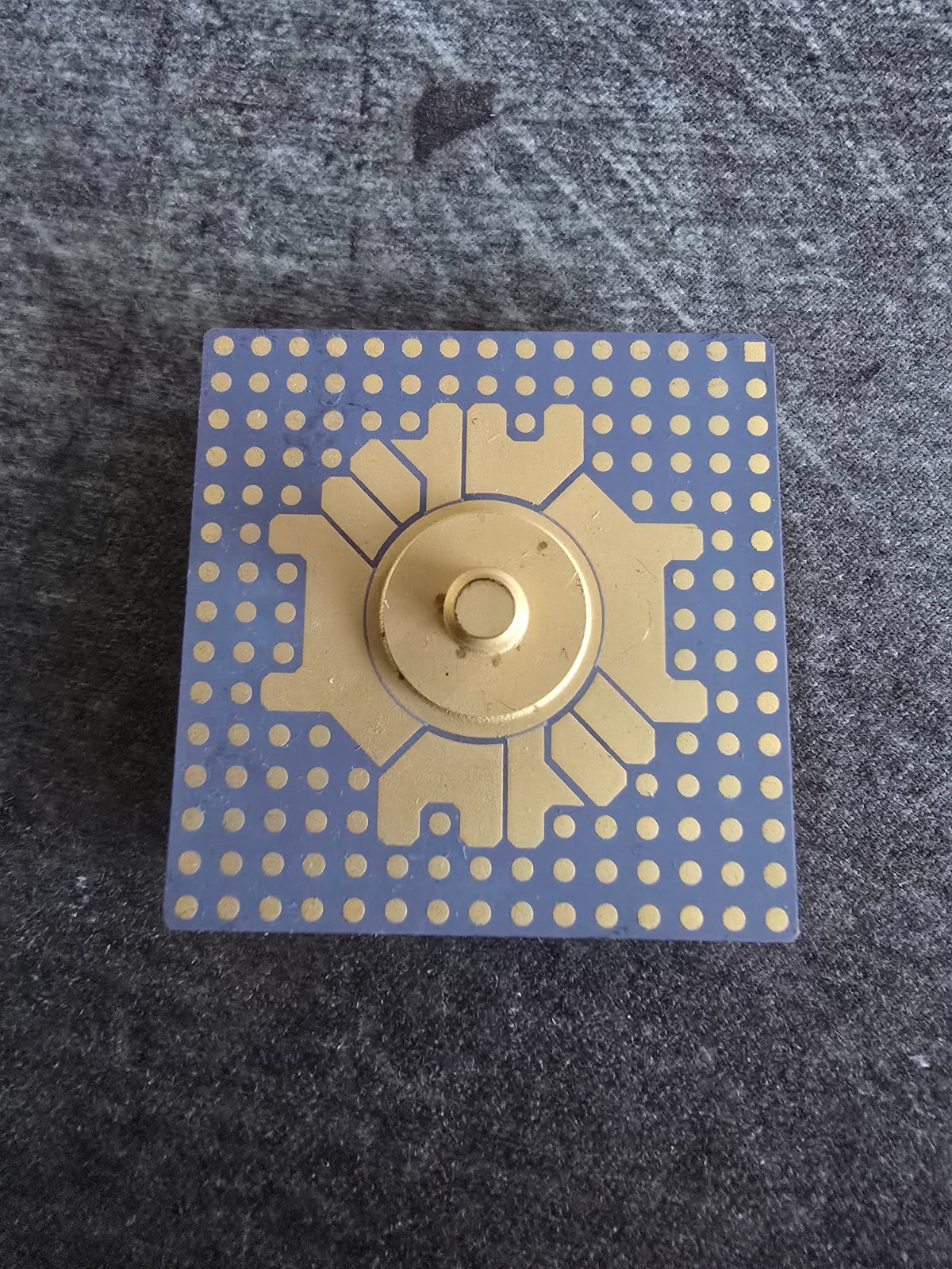 Vintage Ceramic PGA IC Gold Pin Module Gold Recovery Scrap