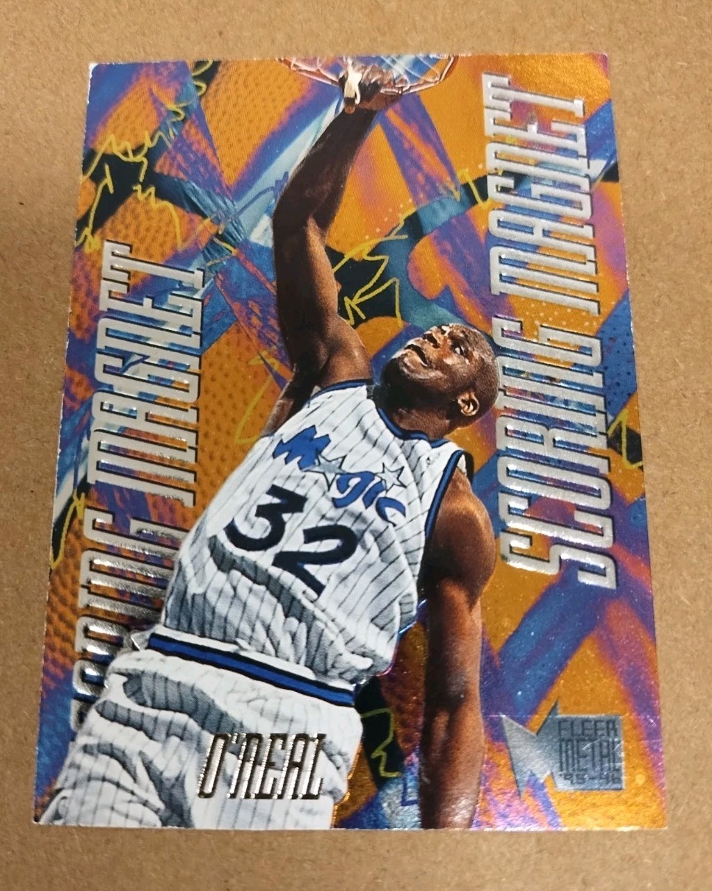 1995-96 Fleer Metal Shaquille O\'Neal Scoring Magnets #7 Orlando Magic JS2 1995-96 Fleer Metal Shaquille O\'Neal Scoring Magnets #7 Orlando Magic JS2