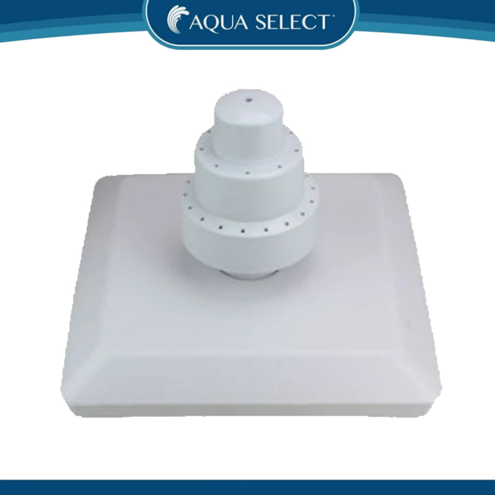 Aqua Select Grecian Floating Triple Tier Swimming Pool Fountain - White Color