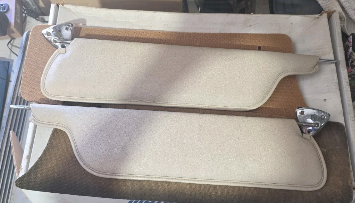1962-1966 FORD Mustang Galaxie Falcon OEM Light Blue SUN VISORS C2AB-6204122-C 1962-1966 FORD Mustang Galaxie Falcon OEM Light Blue SUN VISORS C2AB-6204122-C