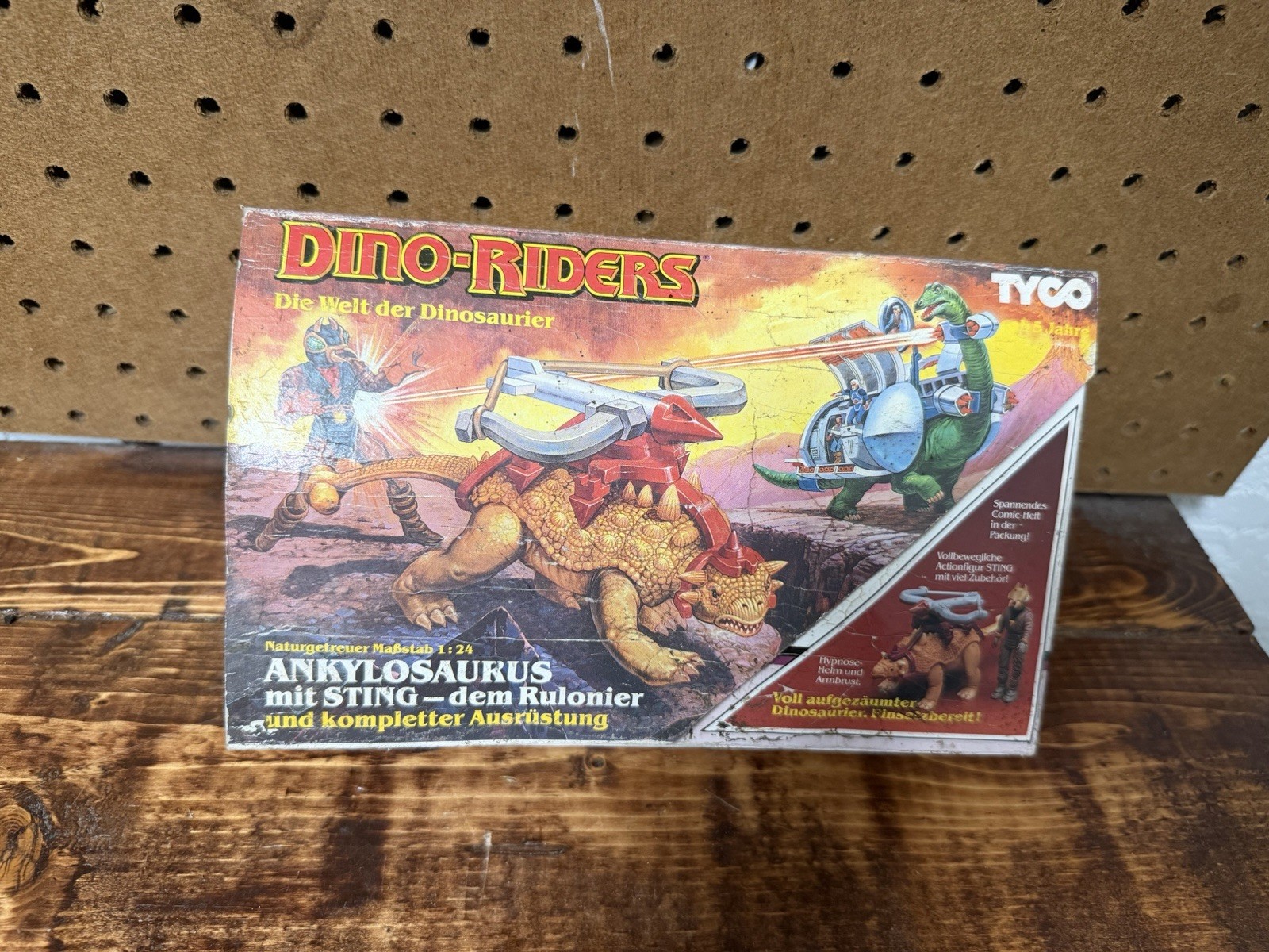 Vintage 1987 TYCO Dino Riders Ankylosaurus with Sting & Box Vintage 1987 TYCO Dino Riders Ankylosaurus with Sting & Box