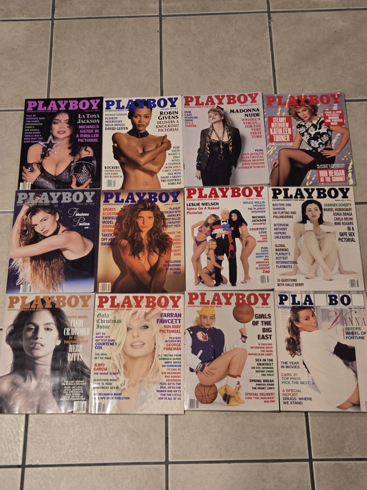 Vintage Playboy Magazine Lot of 21 80\'s & 90\'s EXCELLENT CONDITION Vintage Playboy Magazine Lot of 21 80\'s & 90\'s EXCELLENT CONDITION