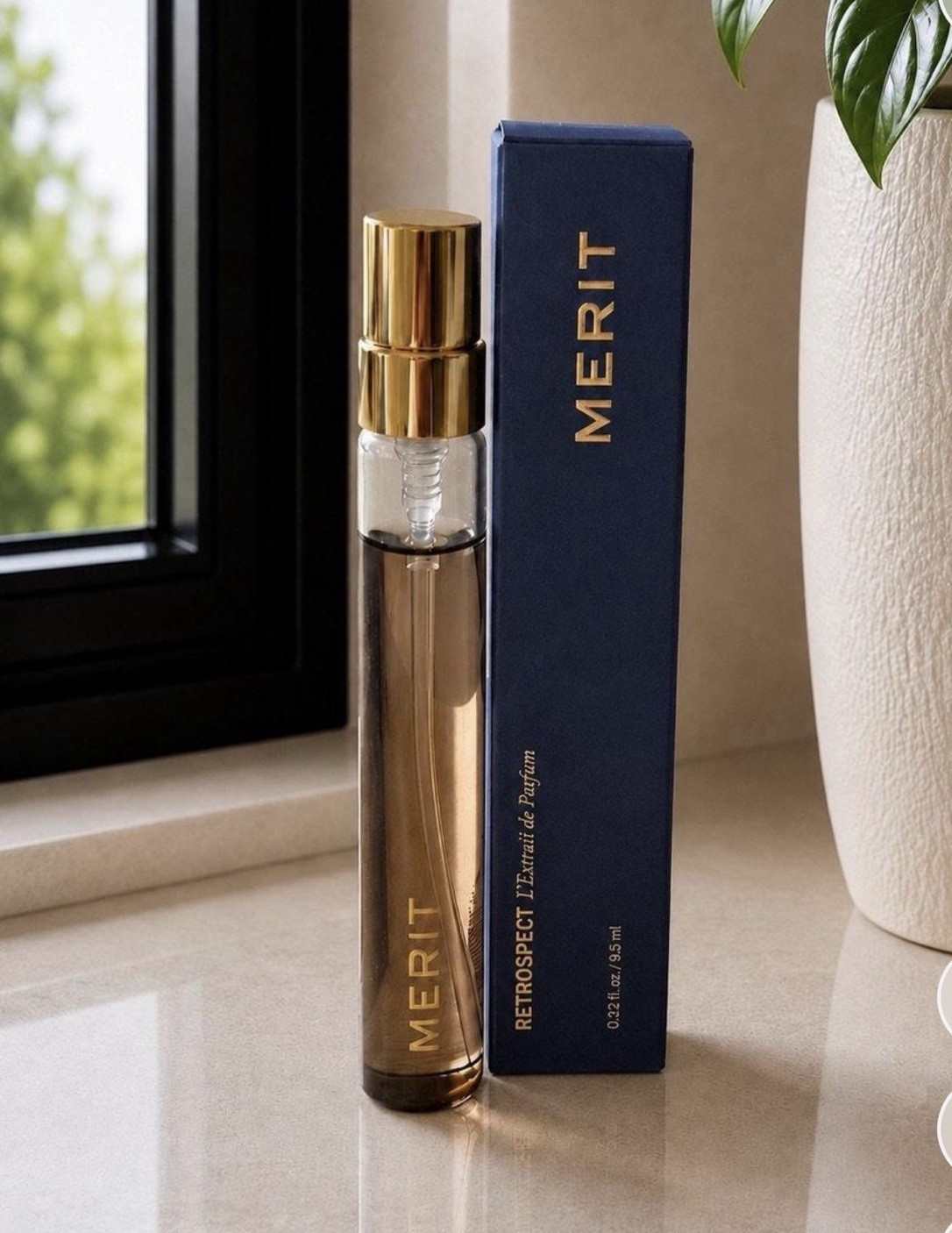 MERIT Retrospect Extrait de Parfum Spray Travel 0.32 fl oz Clean Vegan MERIT Retrospect Extrait de Parfum Spray Travel 0.32 fl oz Clean Vegan