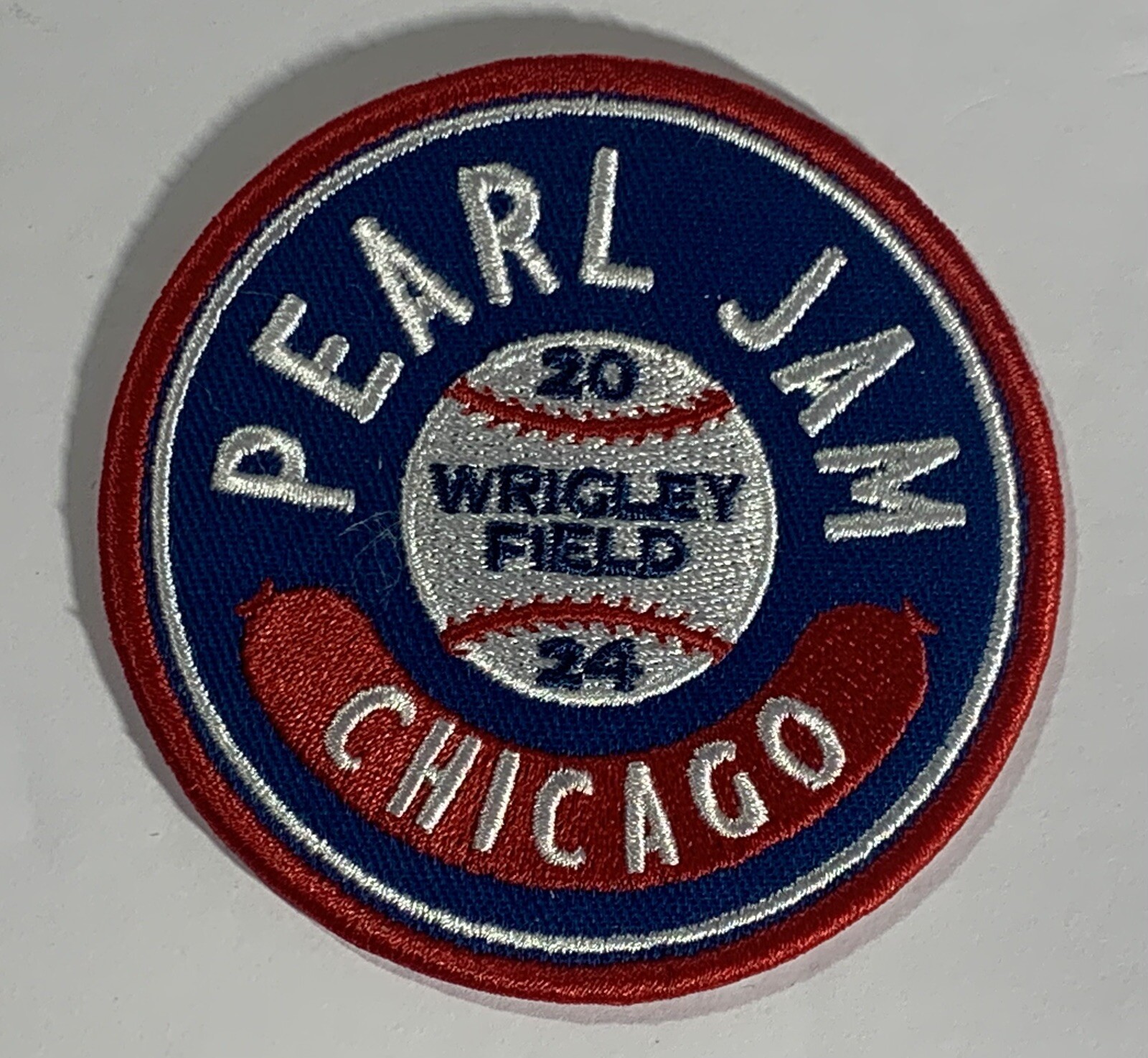 Pearl Jam Chicago Patch 2024 Wrigley Field hotdog dark matter tour pj new