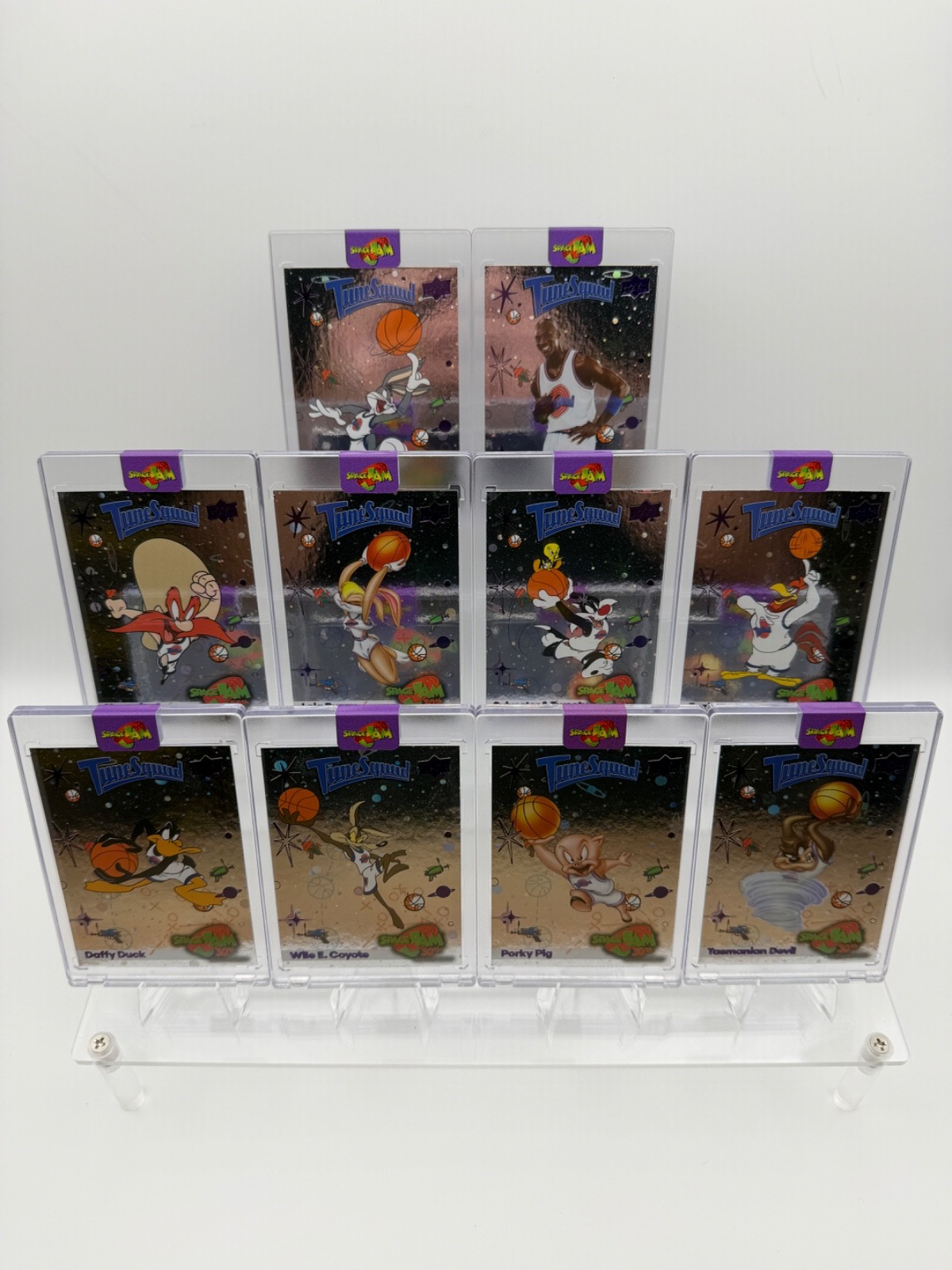 Space Jam 30th Anniversary 10 Card Cosmic Foil Set - MINT - Jordan - Investment Space Jam 30th Anniversary 10 Card Cosmic Foil Set - MINT - Jordan - Investment