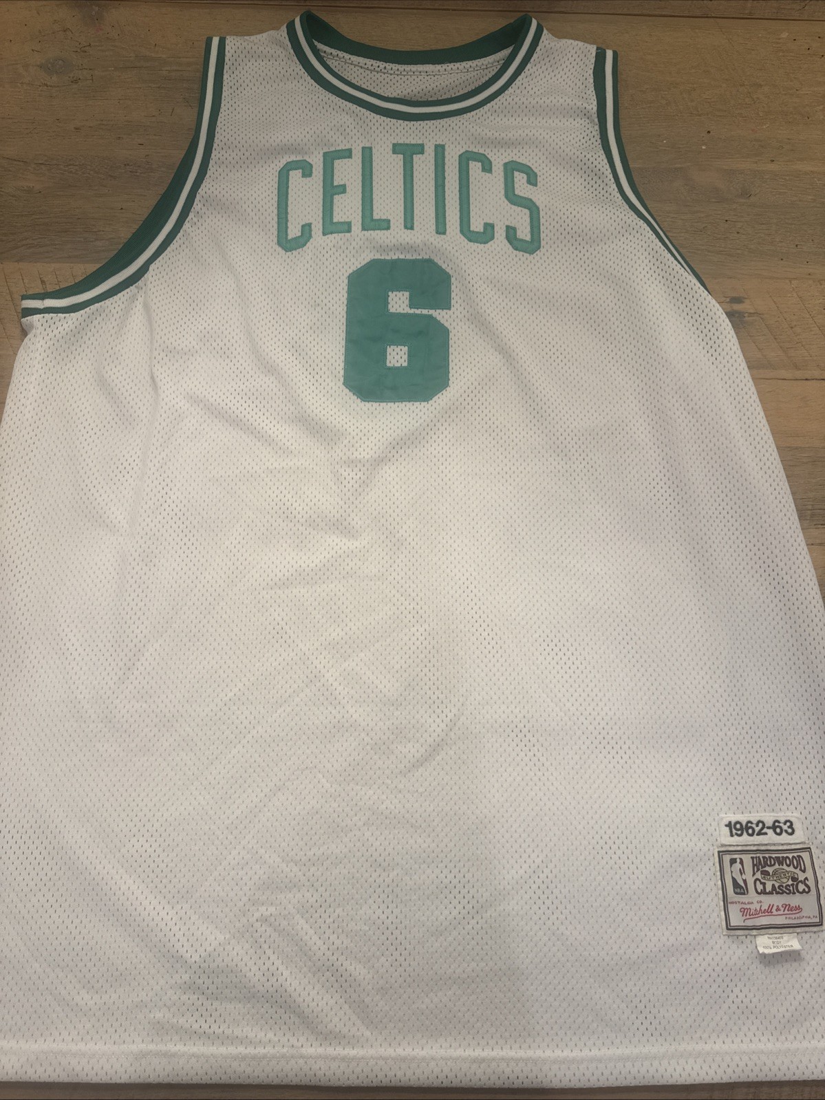VTG Mitchell & Ness 1962-1963 Nba Boston Celtics, Bill Russell #6 Men’s 4XL VTG Mitchell & Ness 1962-1963 Nba Boston Celtics, Bill Russell #6 Men’s 4XL