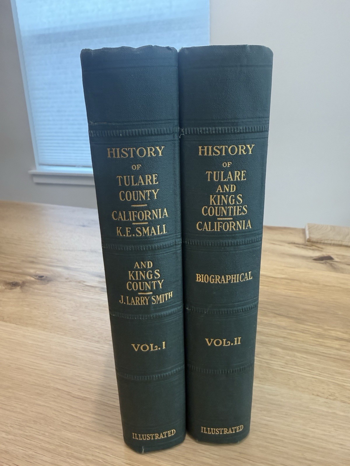 RARE: 1926 Antique HC; History Of Tulare & Kings County California, Vol. 1 & 2