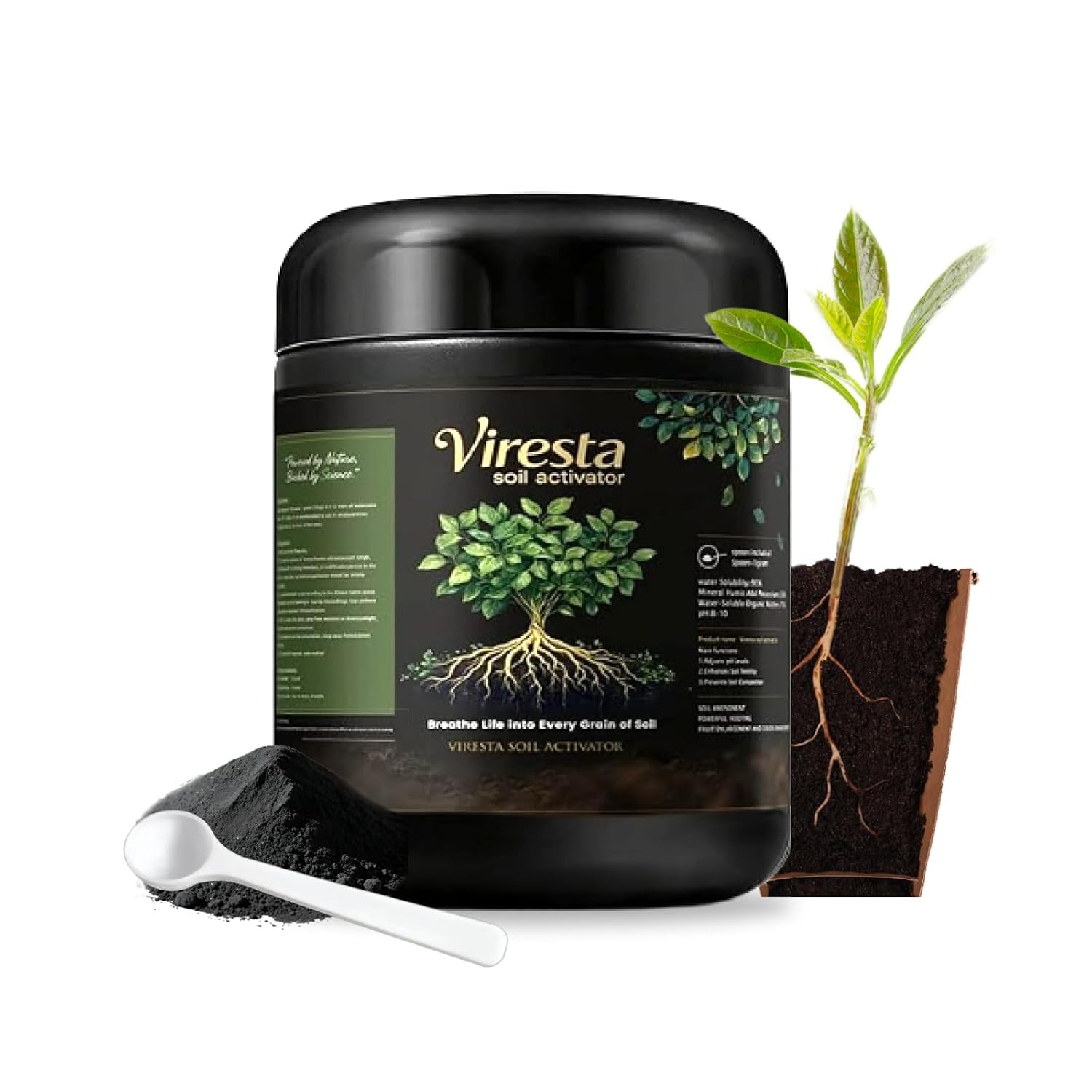 Soil Activator - Viresta Soil Revitalizer (Yields 266 Gallons), Concentrated Hum