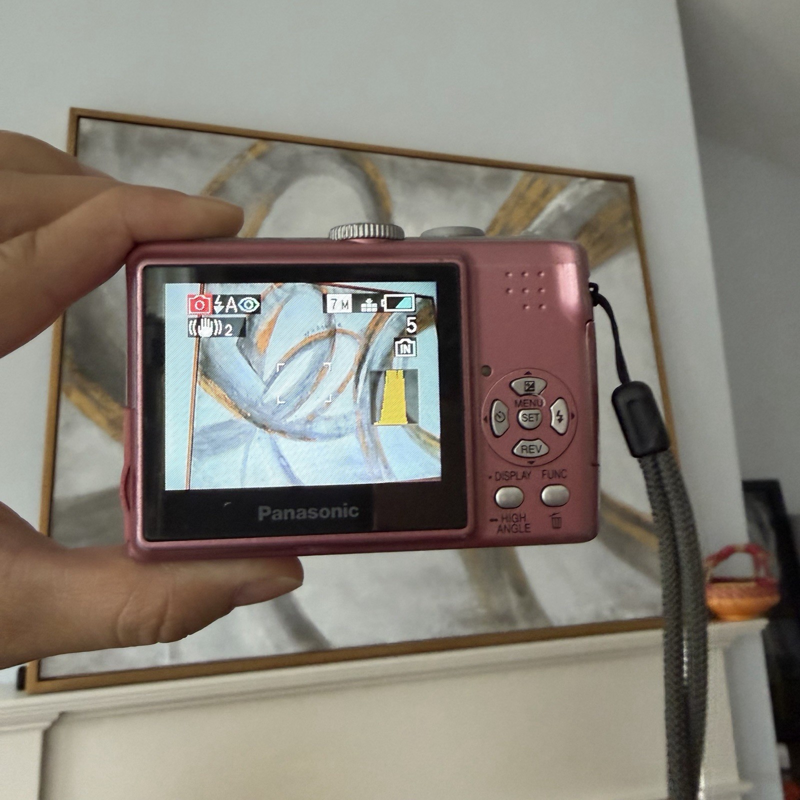 Rare Pink Digital Camera Panasonic Lumix DMC-LS75 7.2MP Tested Working