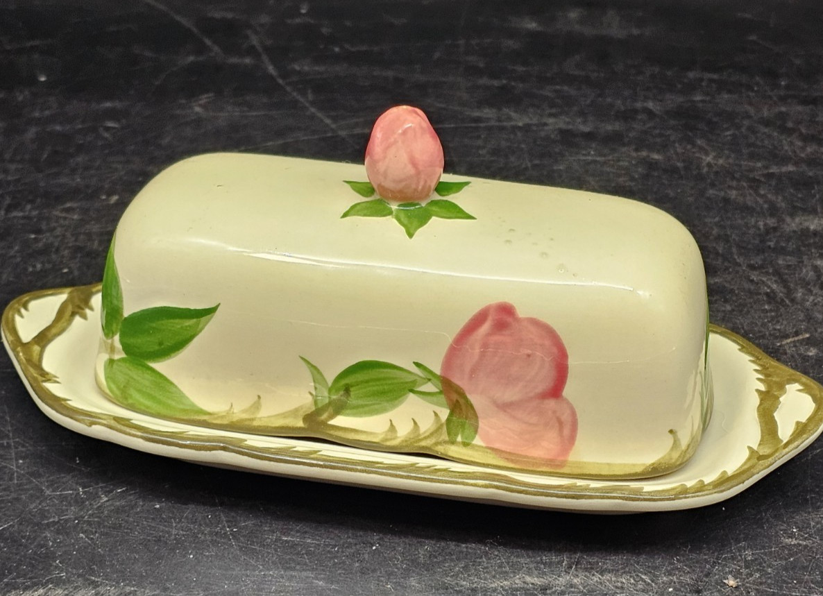FRANCISCAN DESERT ROSE 1/4 LB. Stick Covered Butter Dish