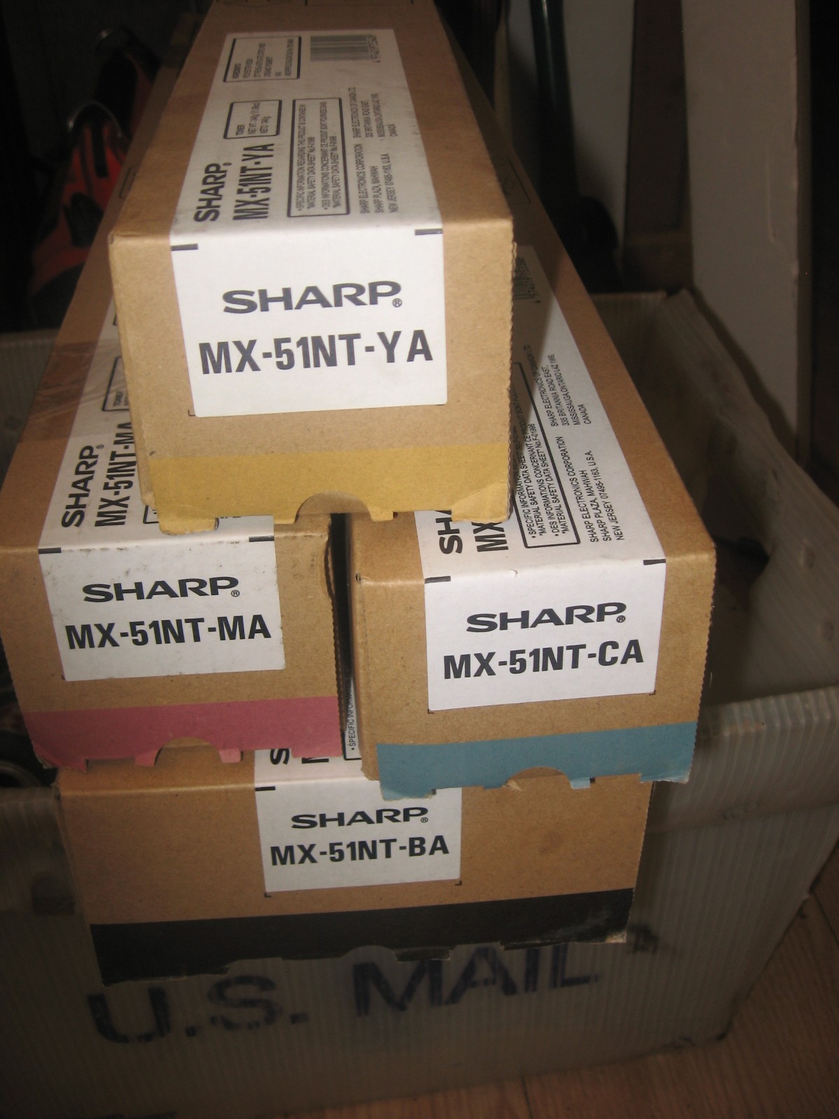 Sharp MX-51NT Complete Toner Set  B/C/M/Y