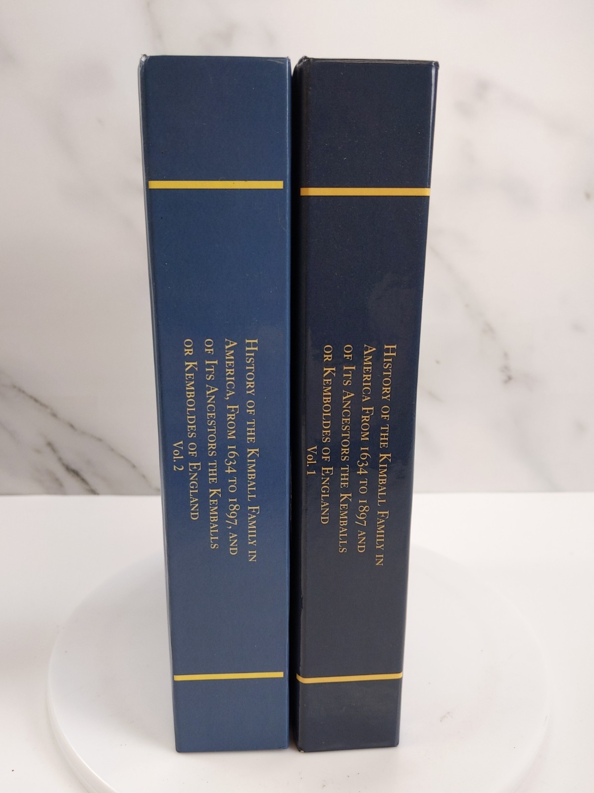 History of the Kimball Family in America from 1634 - 1897 Vols 1 & 2 Morrison