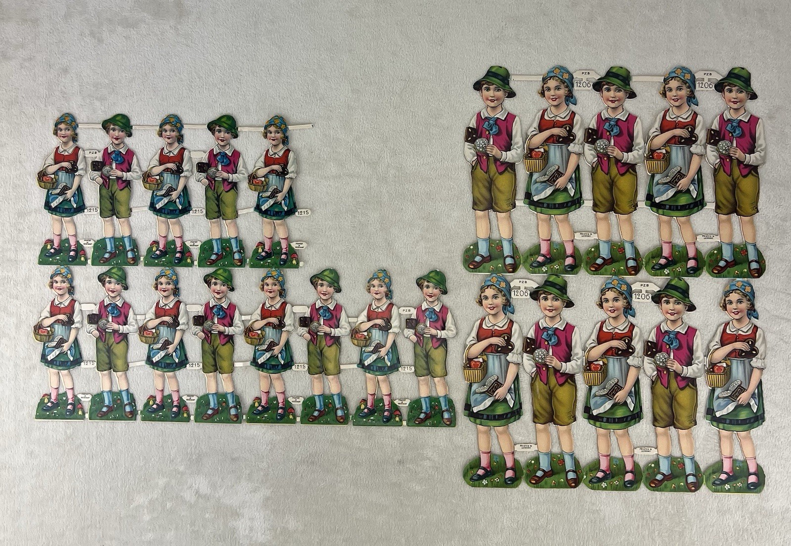 Vtg Victorian Children Hansel Gretel Die Cut Scrap Embossed West Germany Unused Vtg Victorian Children Hansel Gretel Die Cut Scrap Embossed West Germany Unused