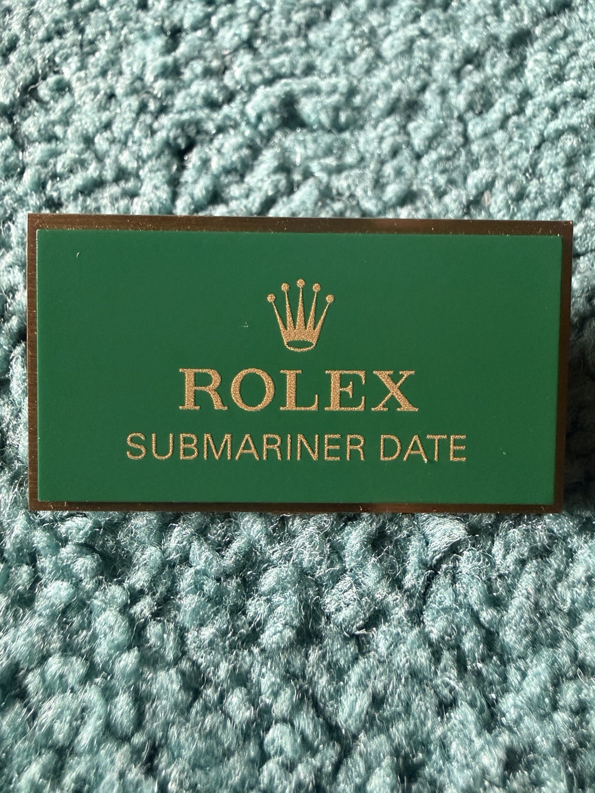 Rolex Authorized Dealer Display Clip Signs tag - Submariner date - Rare Item
