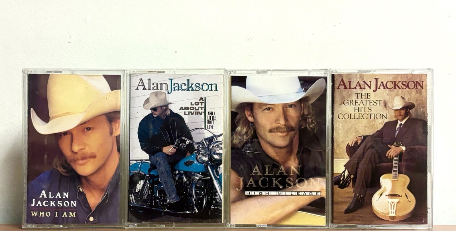 Alan Jackson Cassette Tape Lot 4: Greatest Hits, High Mileage, Who I Am, Etc
