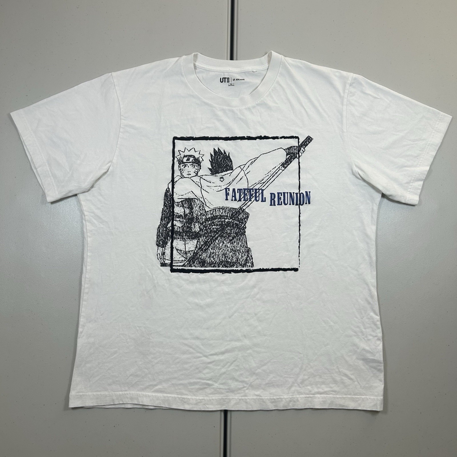 Uniqlo UT Archive Naruto Shippuden Graphic Shirt Mens Size XL Anime Japan Sasuke
