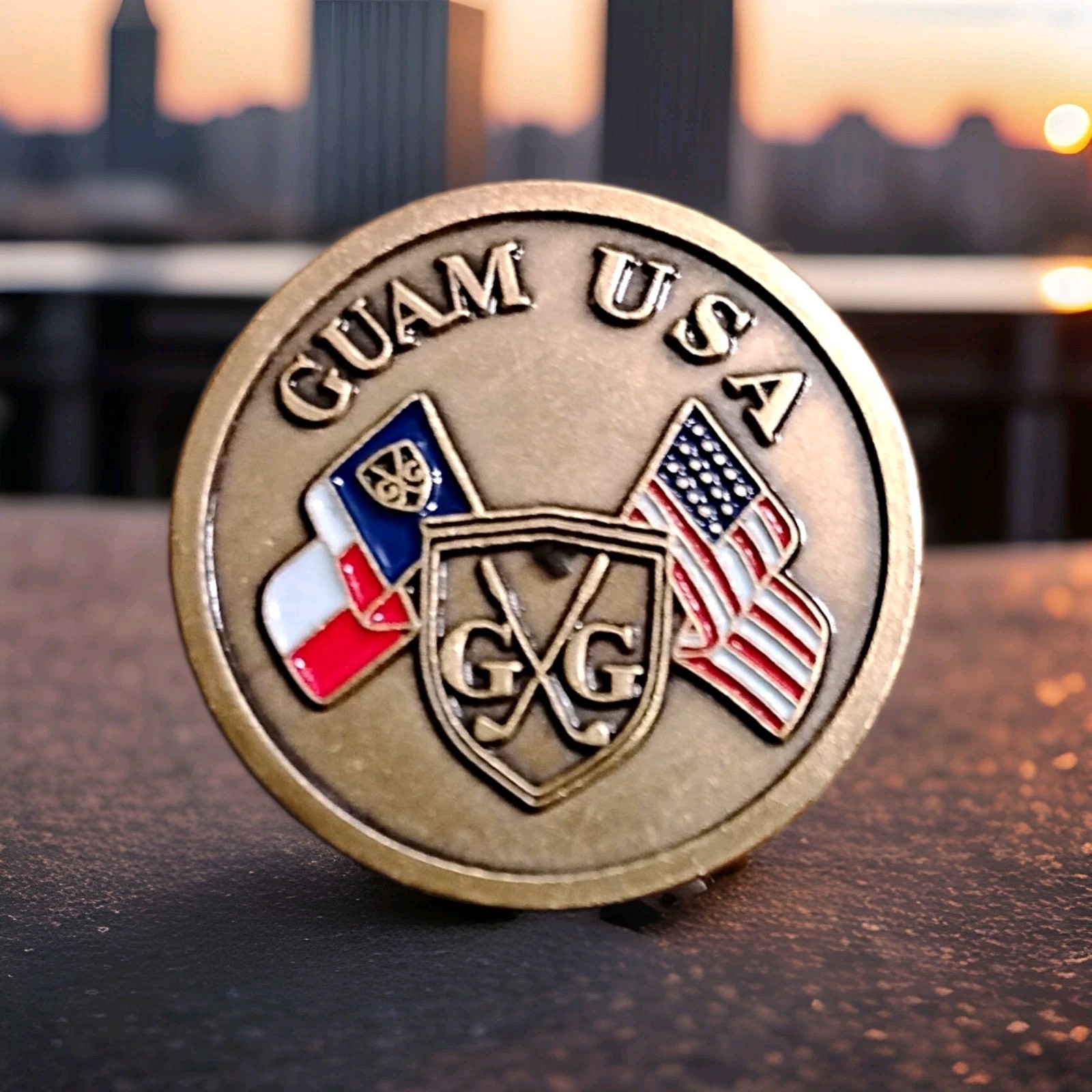 Guam USA Golf Ball Marker... VINTAGE 1995 Guam USA Golf Ball Marker... VINTAGE 1995