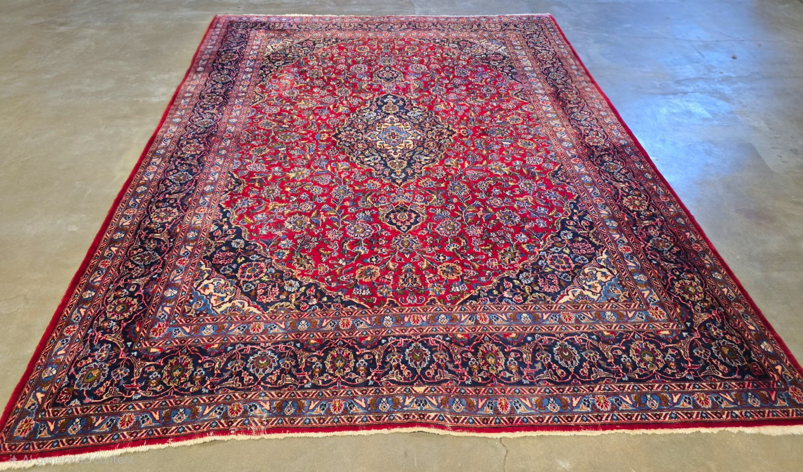 Traditional Semi-Antique 10x12 Hand Knotted Wool Rug 