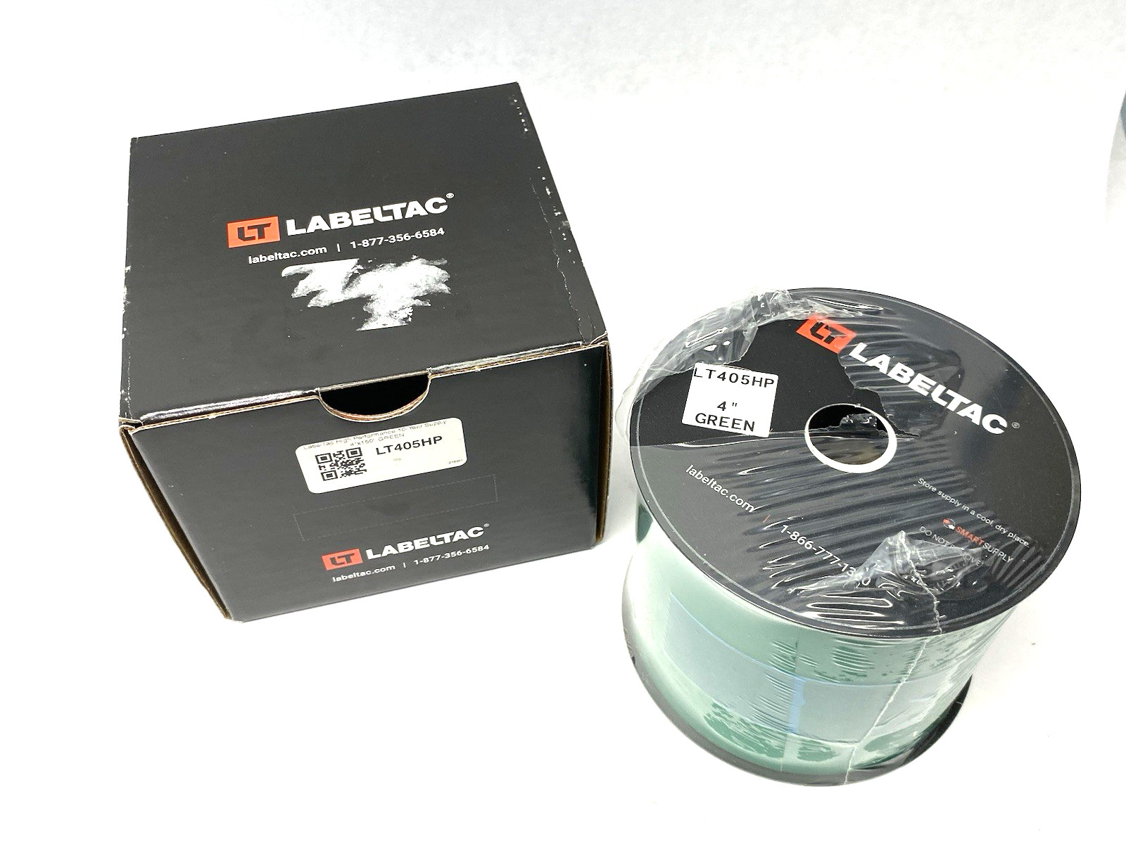 LabelTac LT405HP Pro Model High Performance 10 Year Vinyl Label, Green, 4\